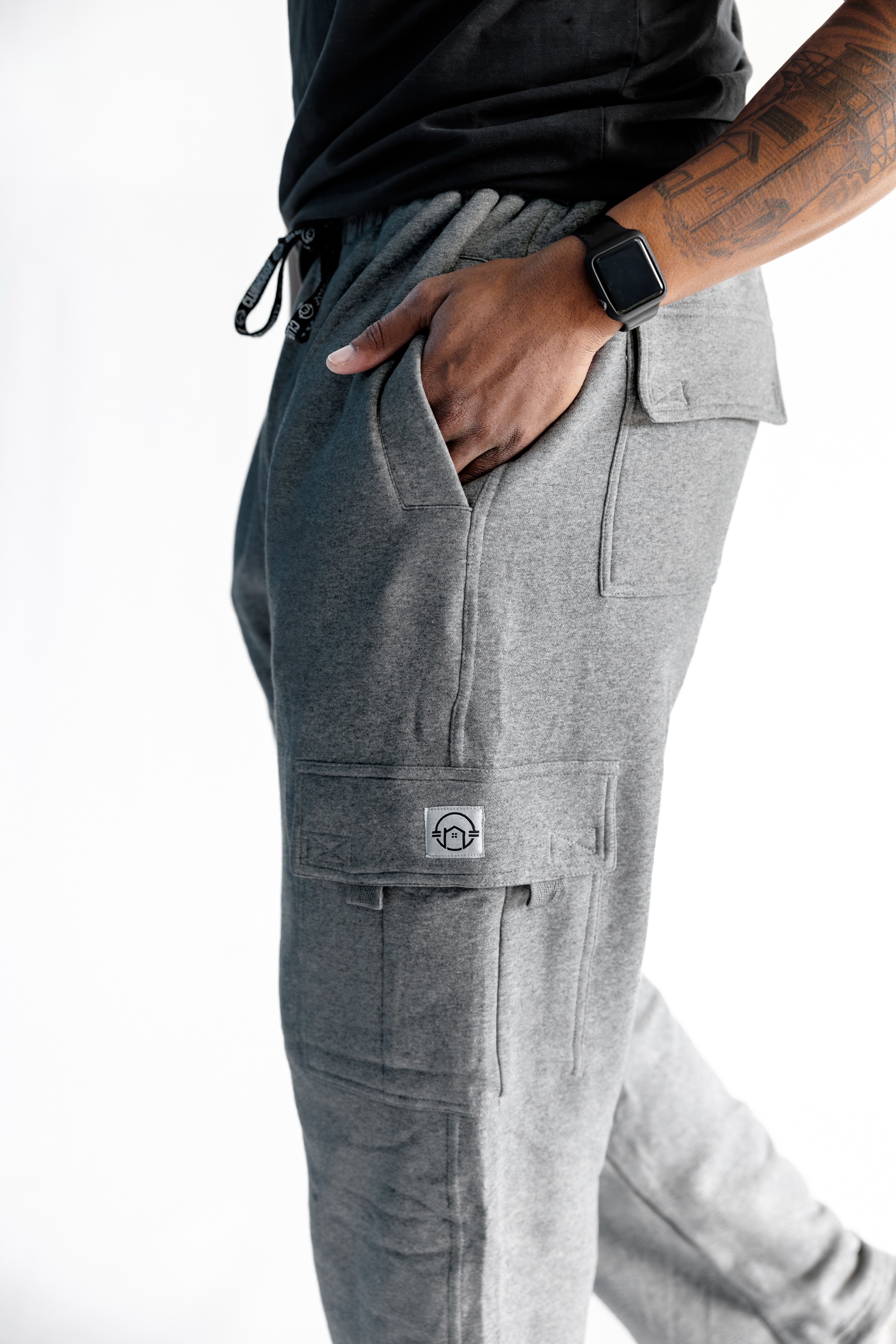 Domain Cargo Sweatpants - Gray