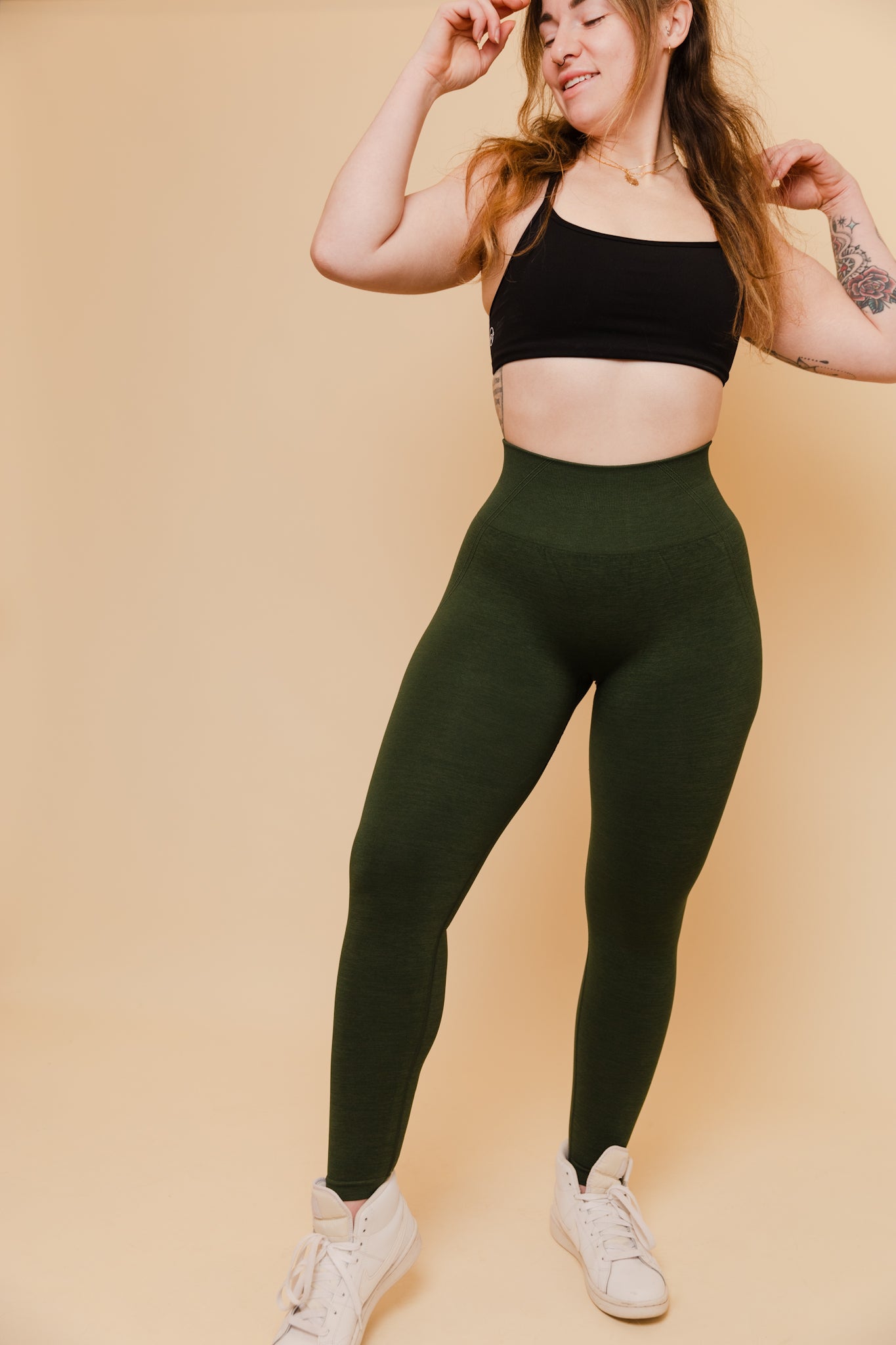 Motion Leggings - Deep Green