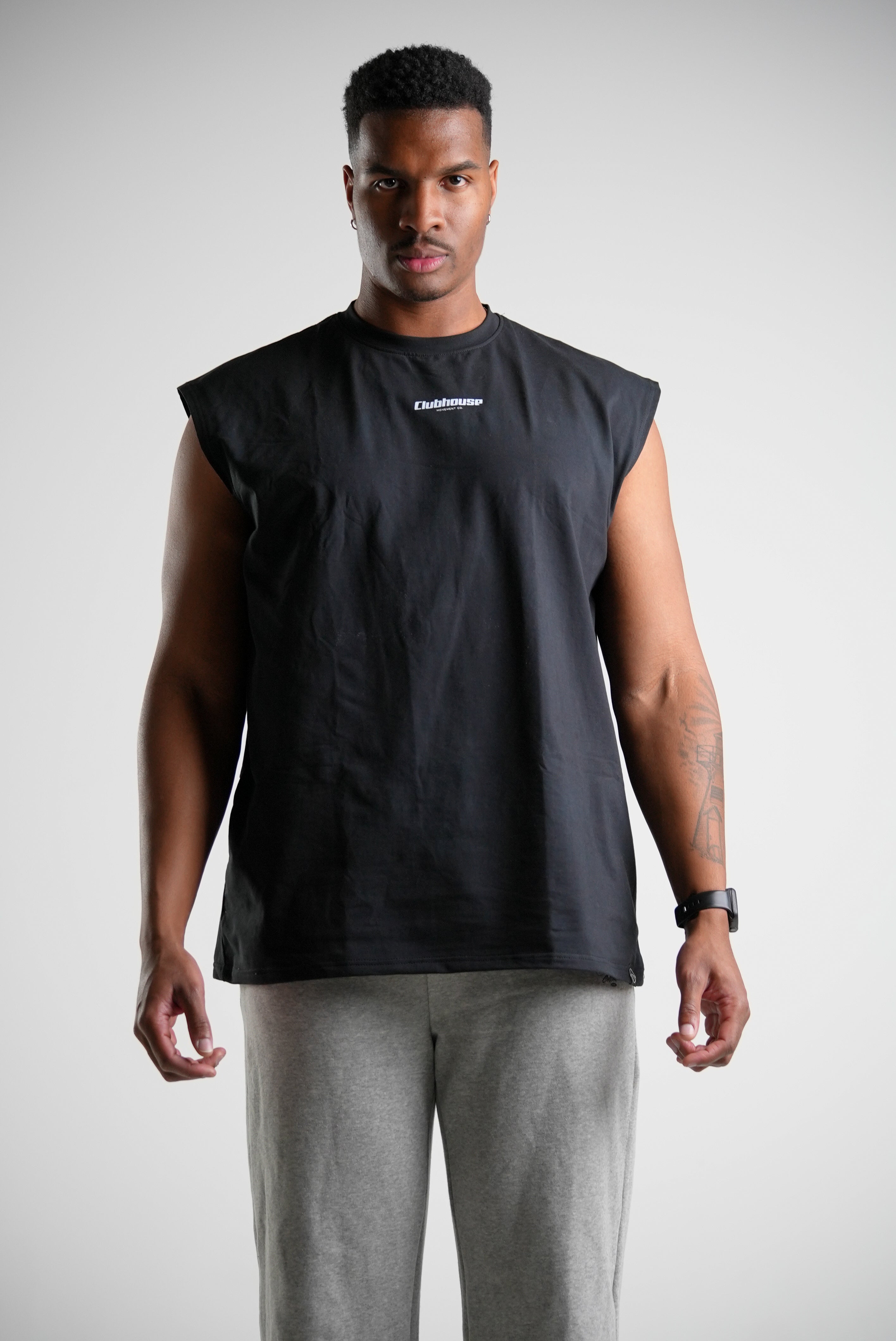 Forge Oversized Cutoff Tank - Black
