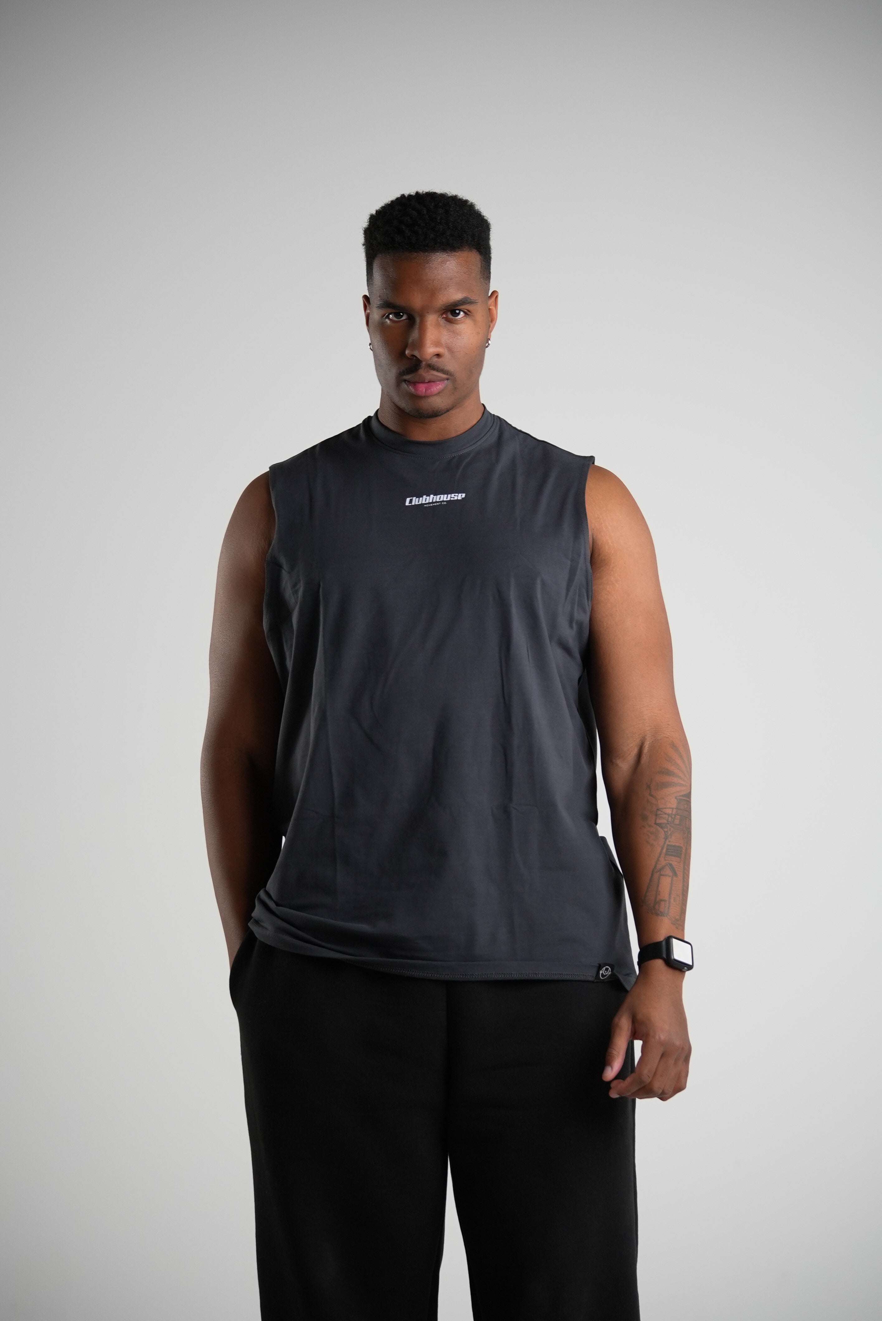 Compound Cutoff Tank - Charcoal