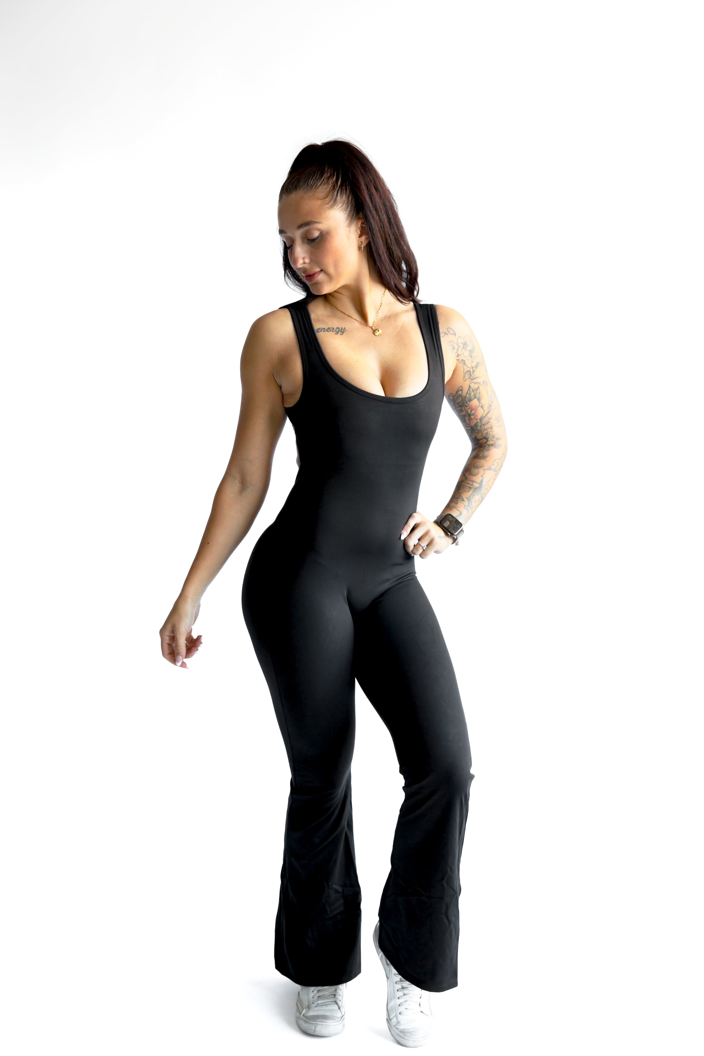 Alix One Piece Jumpsuit - Black