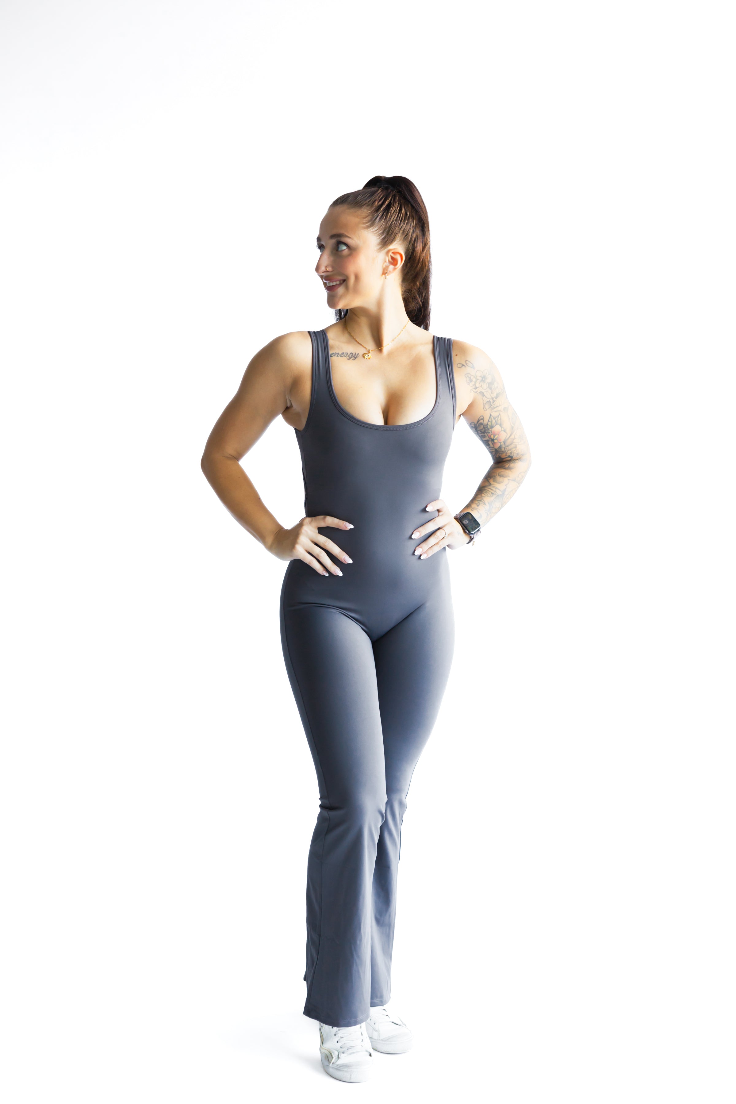 Alix One Piece Jumpsuit - Smoke