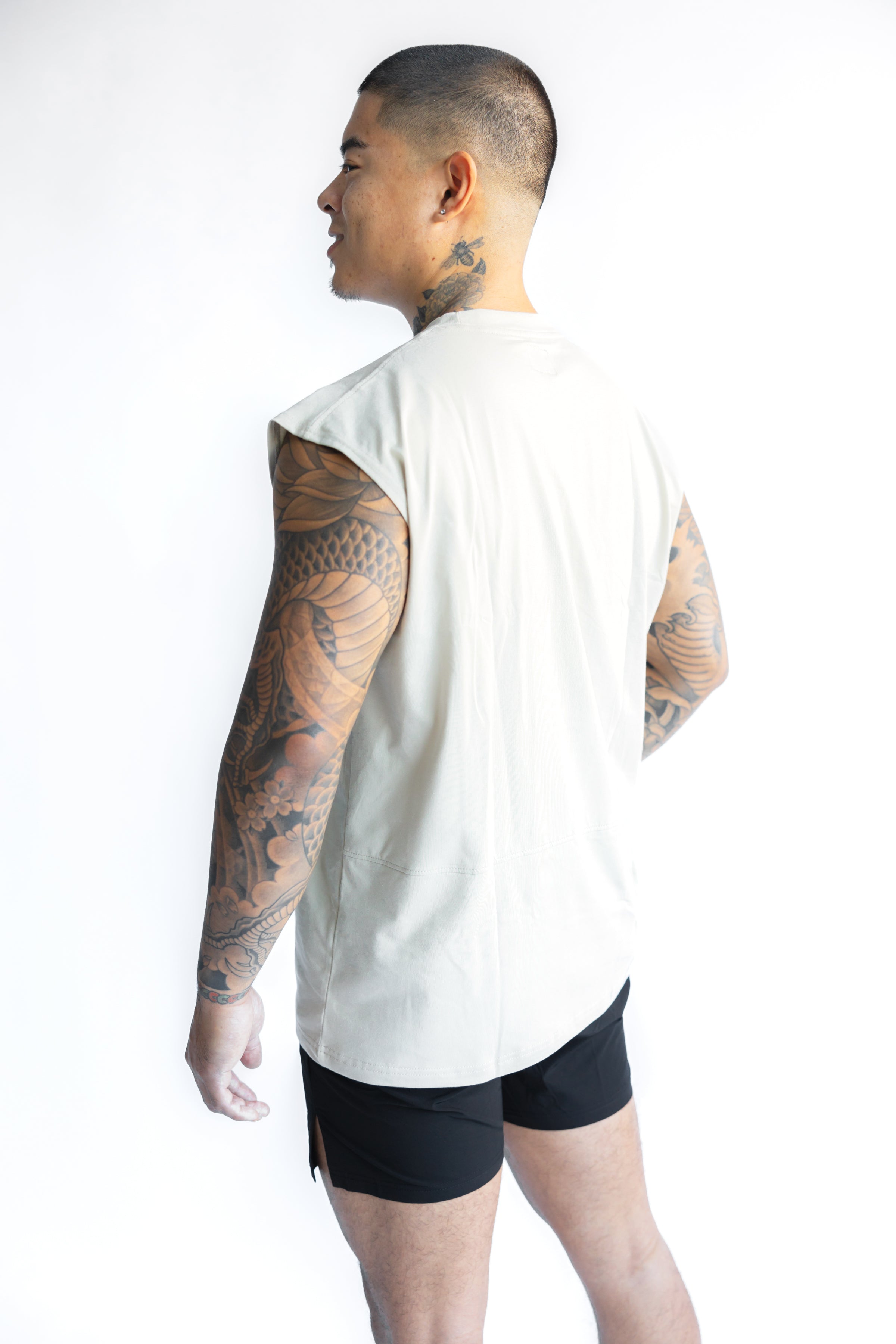 Forge Oversized Cutoff Tank - Beige