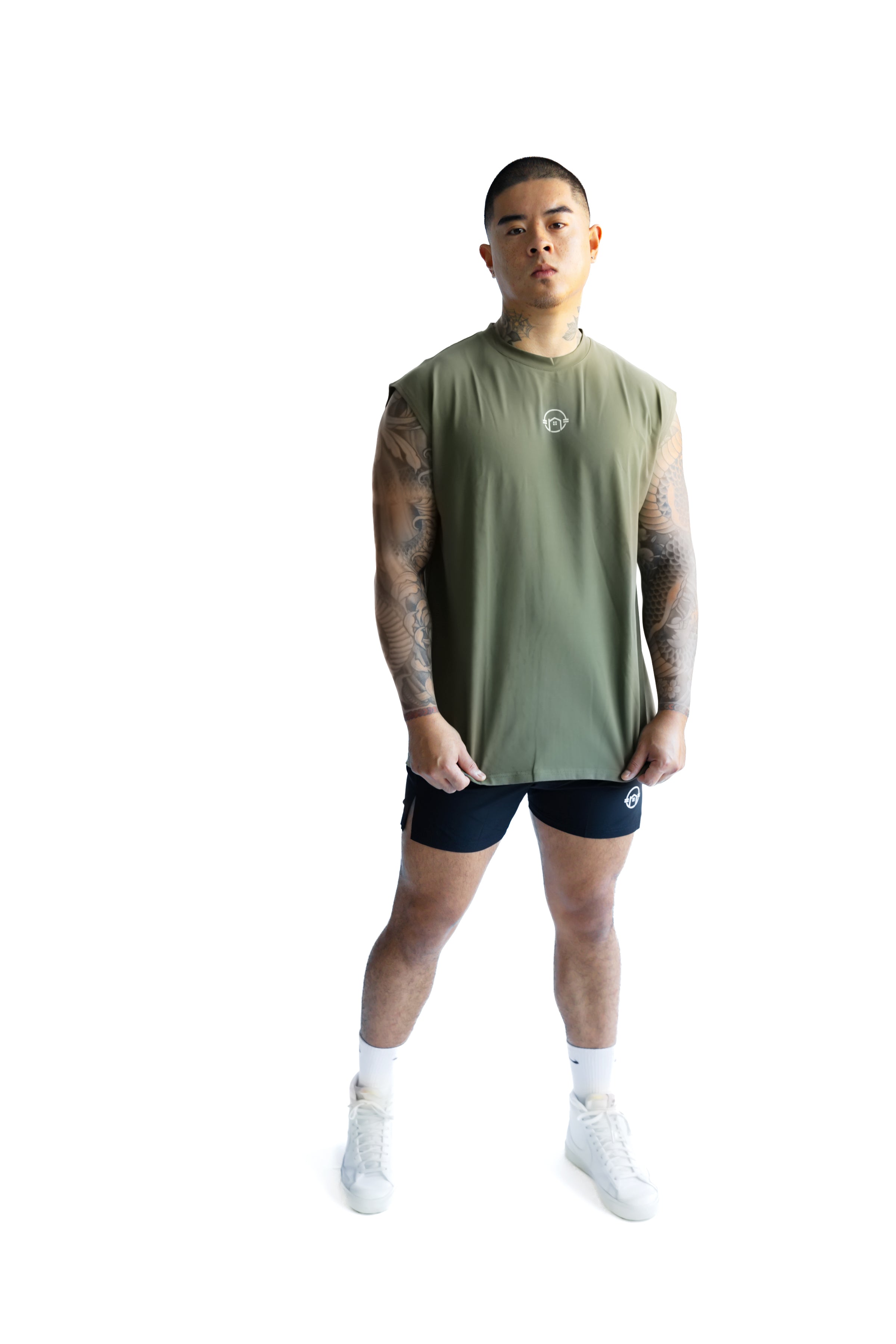 Forge Oversized Cutoff Tank - Olive