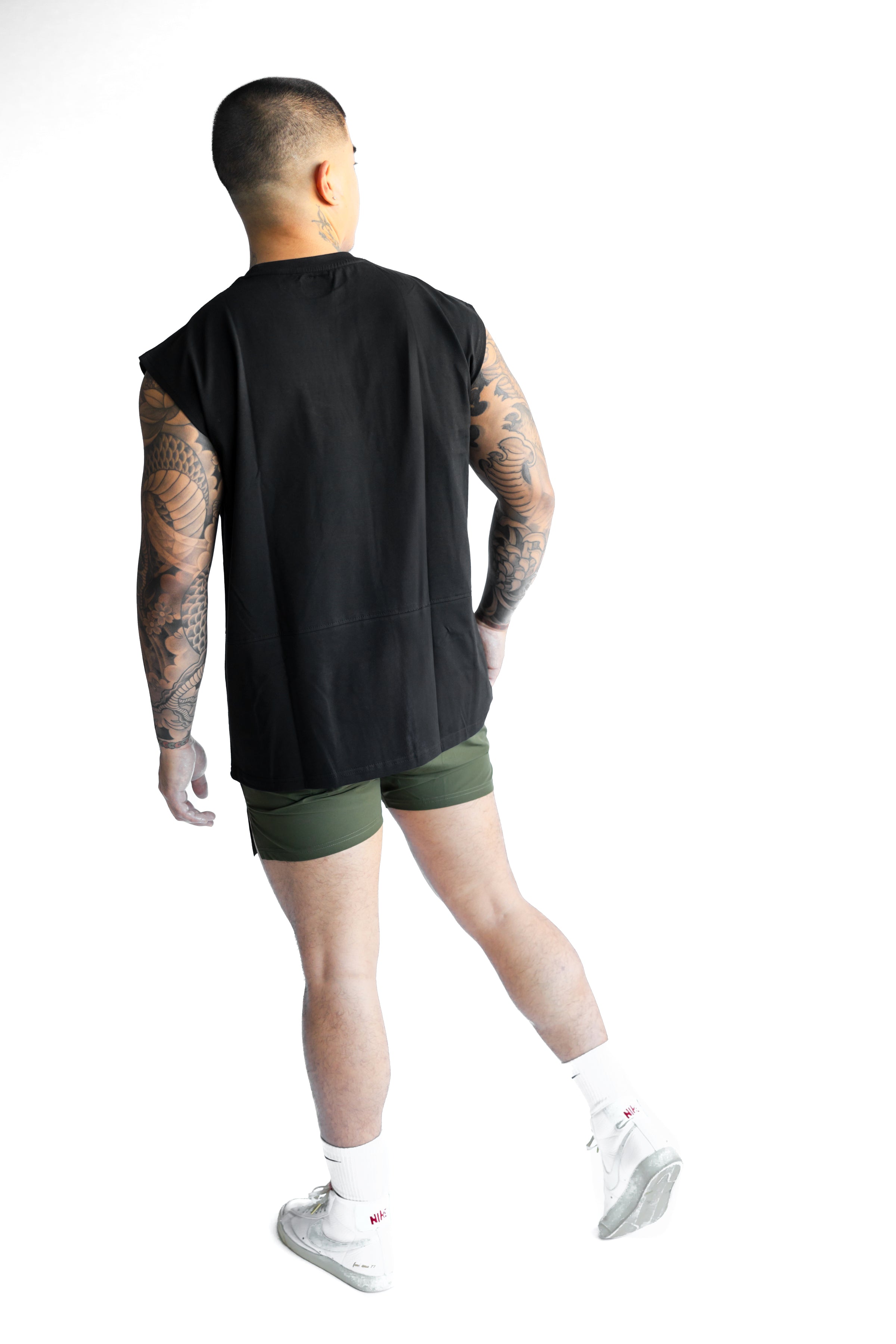 Forge Oversized Cutoff Tank - Black