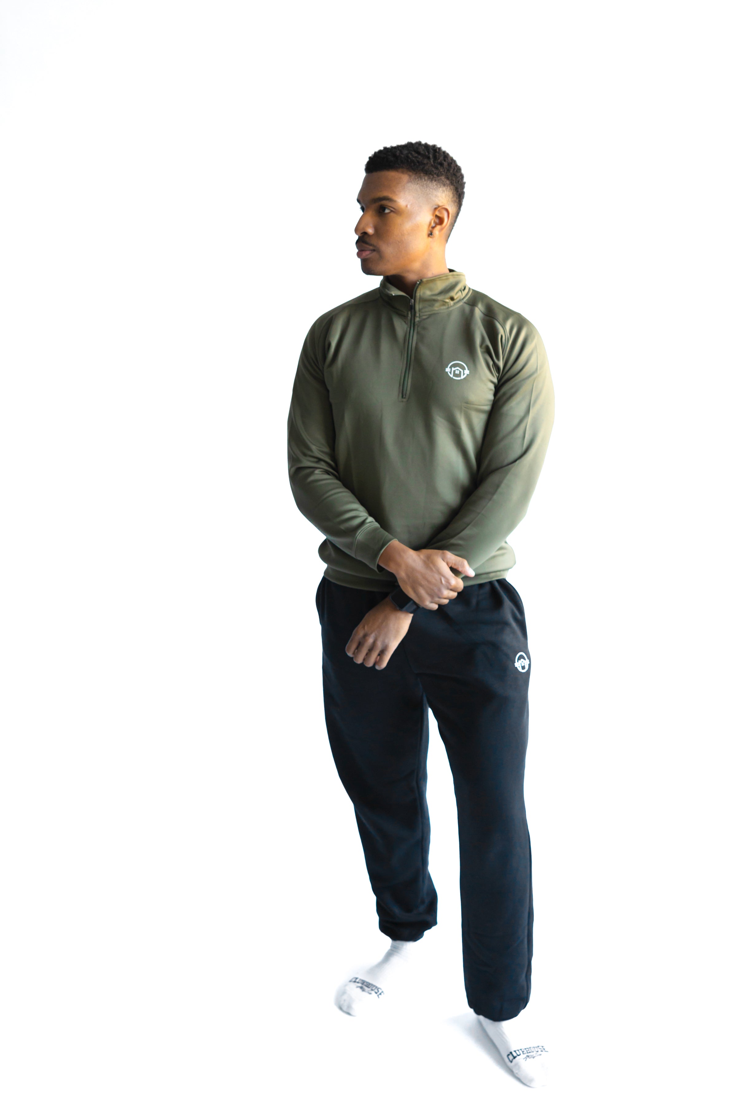 Summit 1/4 Zip - Olive