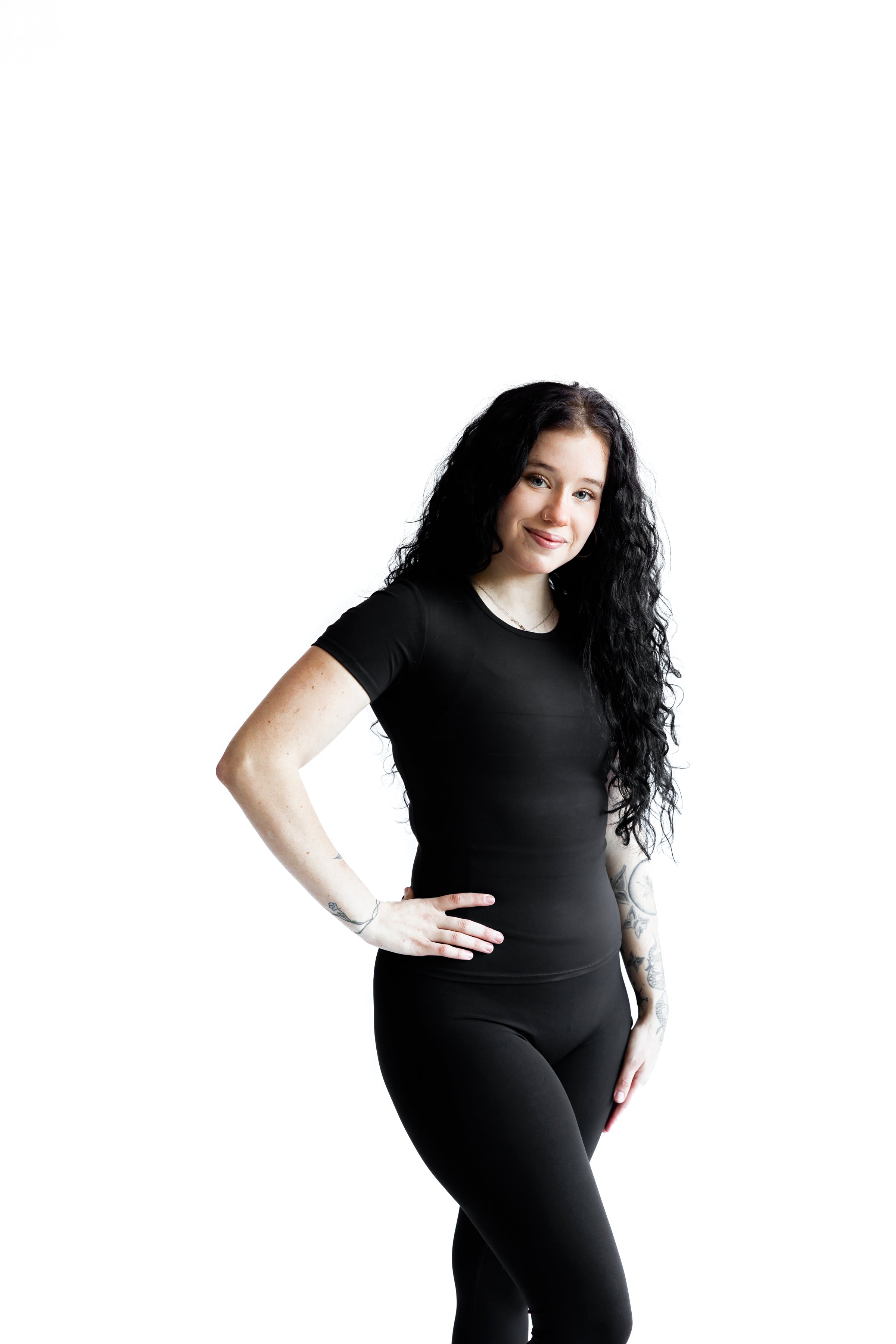 Sofia Compression Tee - Black