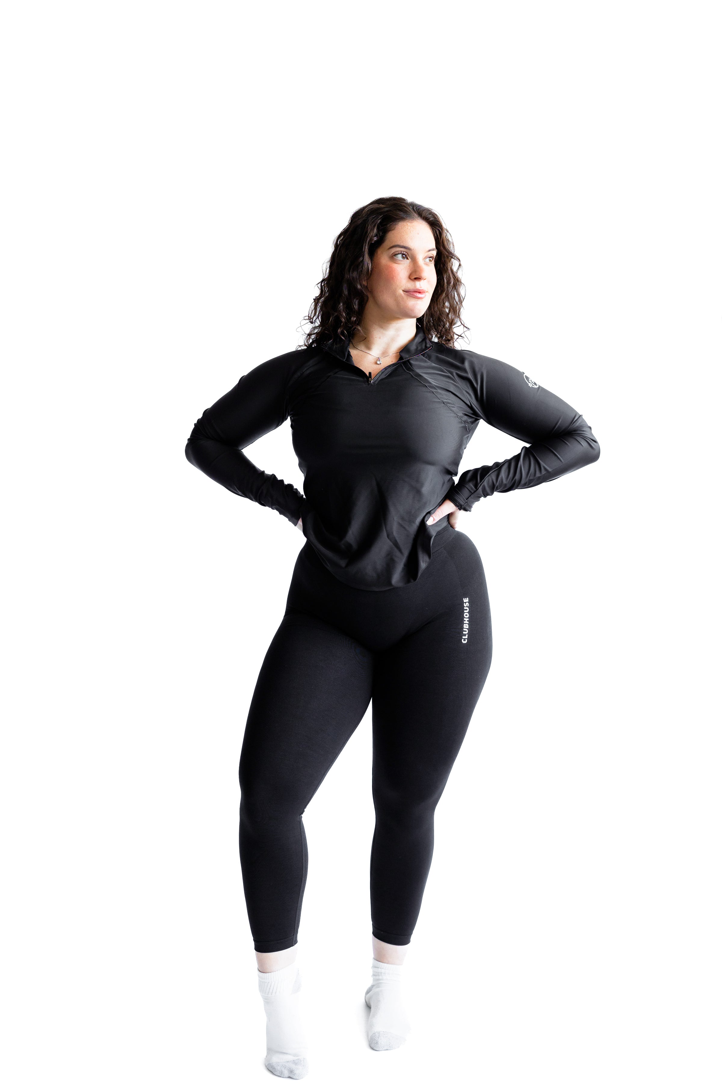Contour 1/4 Zip - Black