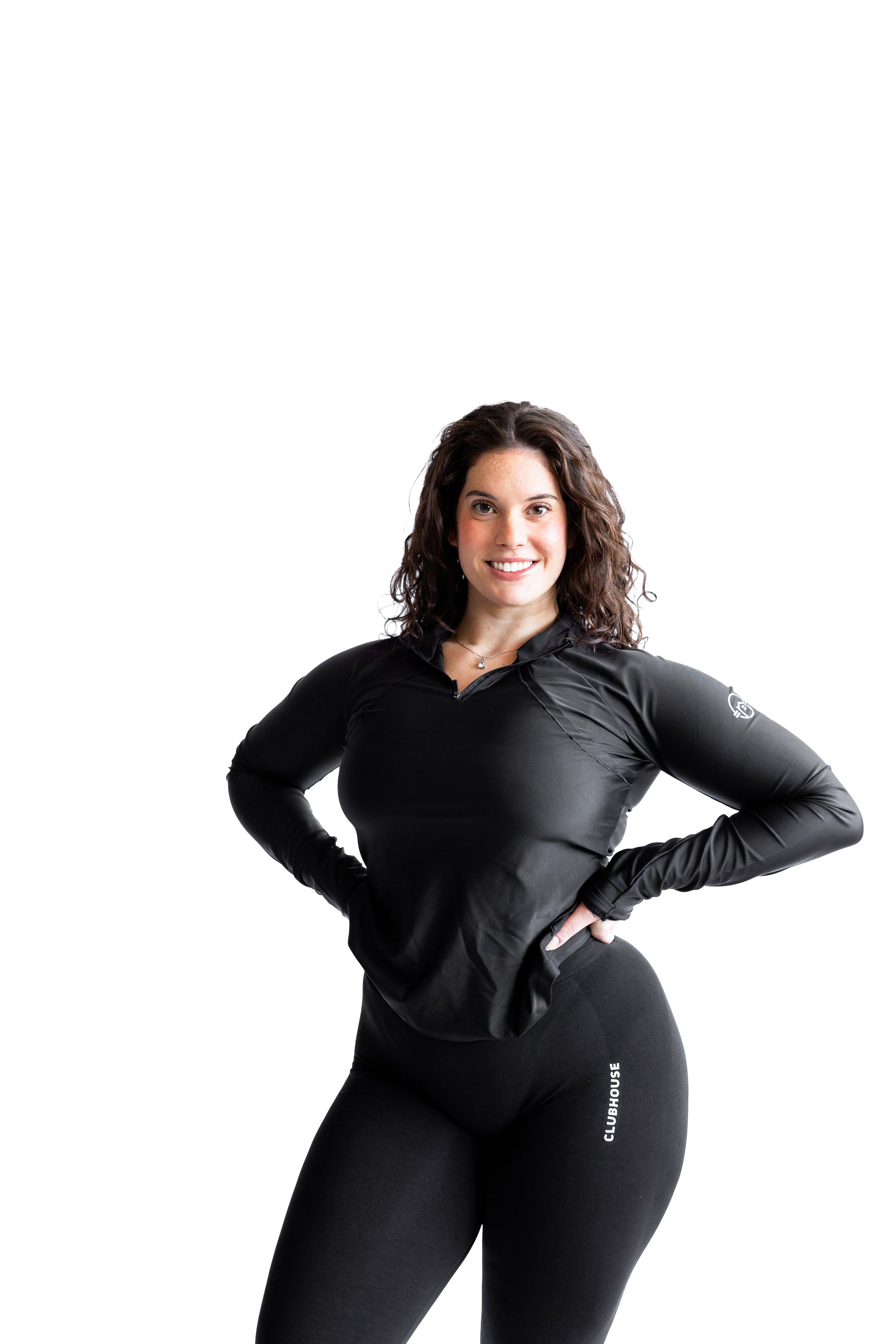 Contour 1/4 Zip - Black
