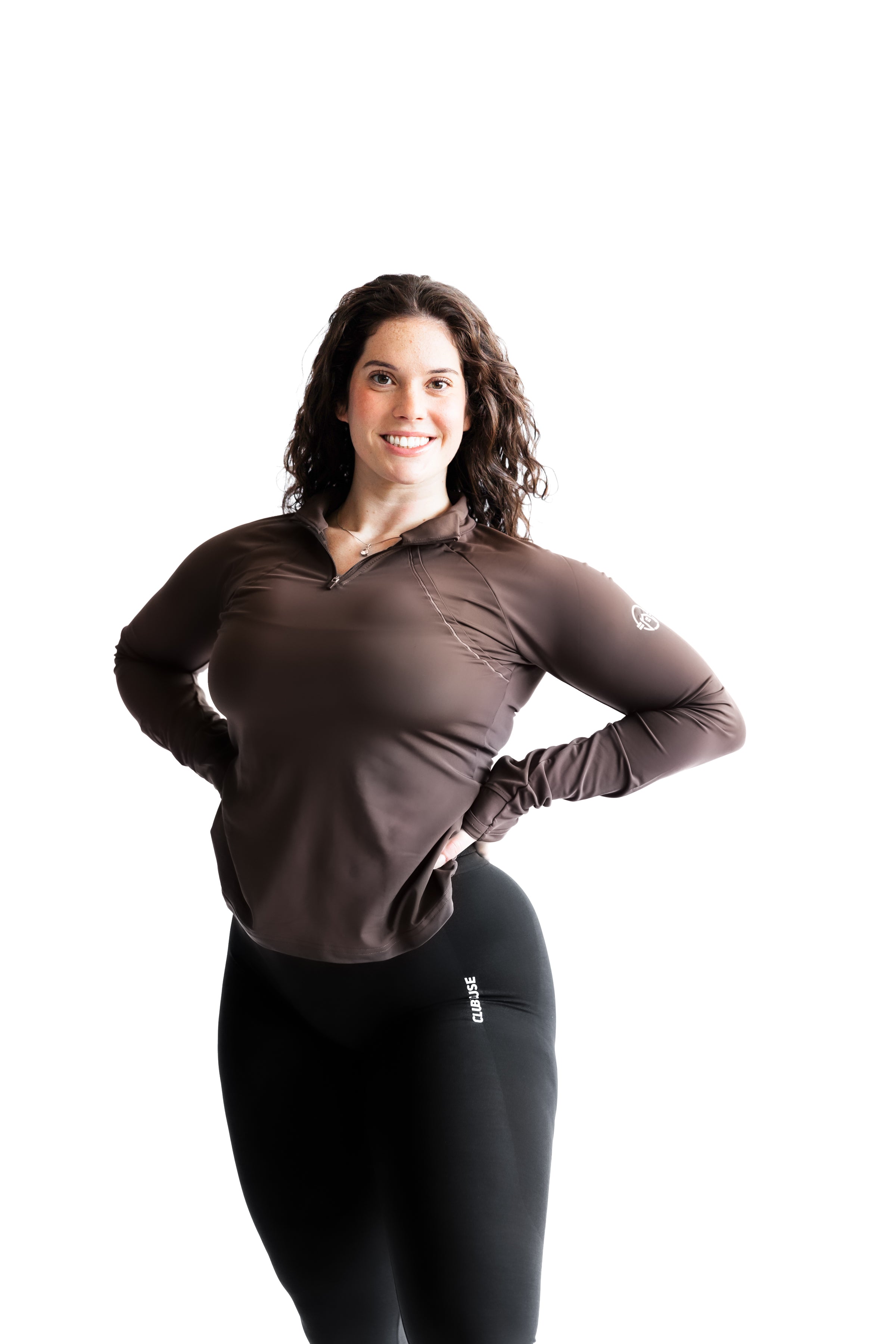 Contour 1/4 Zip - Mocha