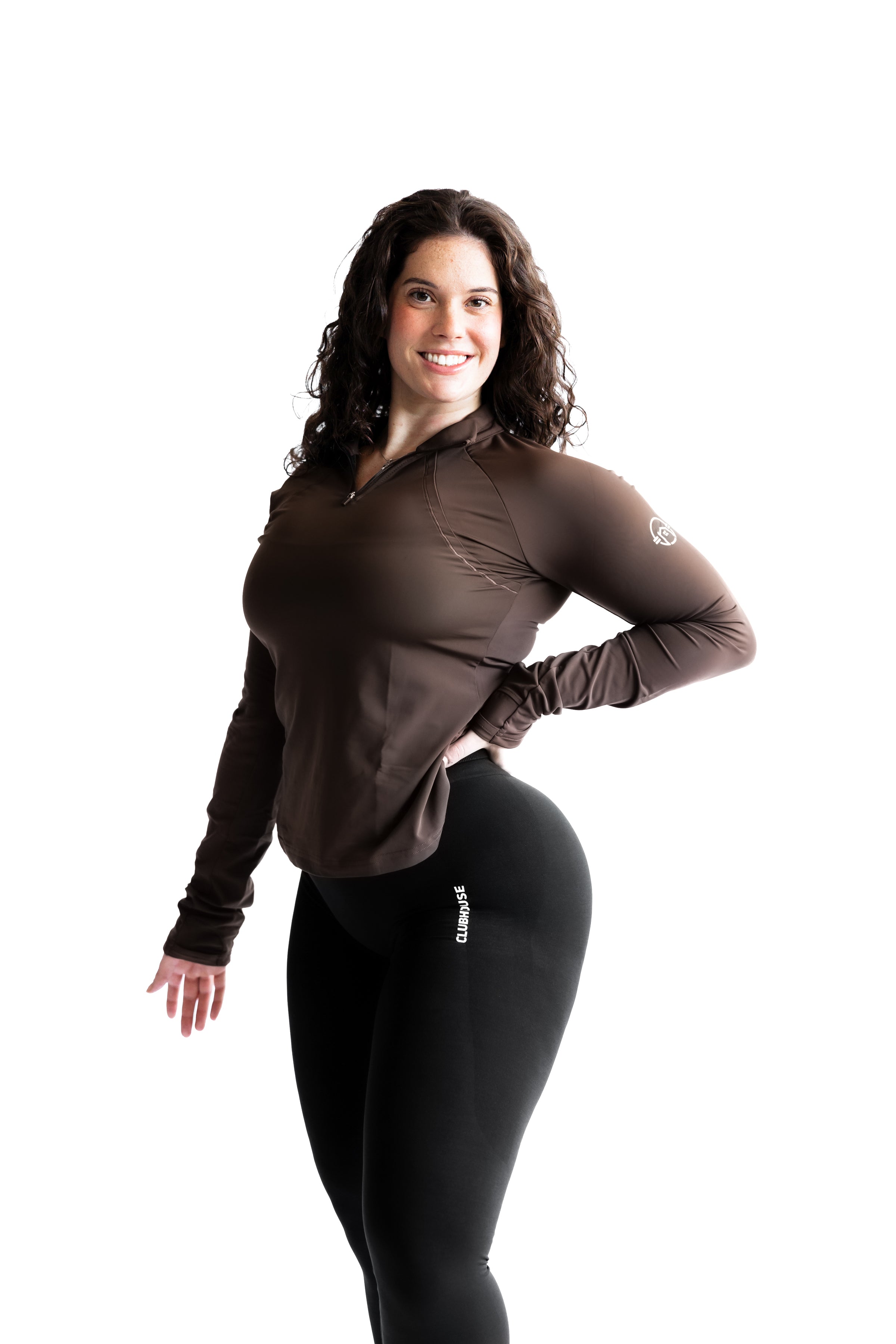 Contour 1/4 Zip - Mocha