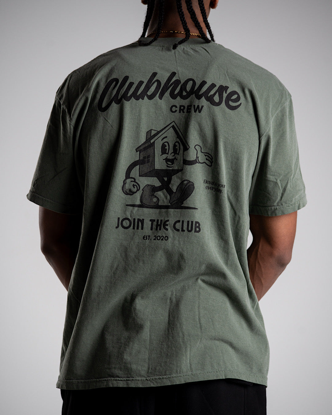 Crew Tee - Olive Grove