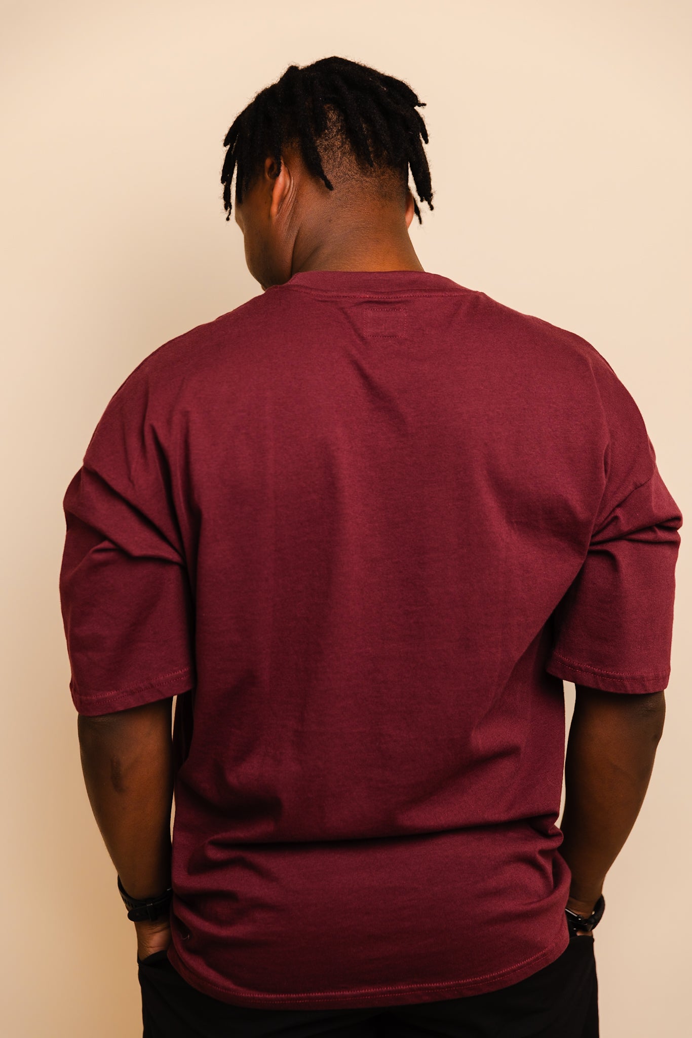 Boost Oversized Tee - Burgundy