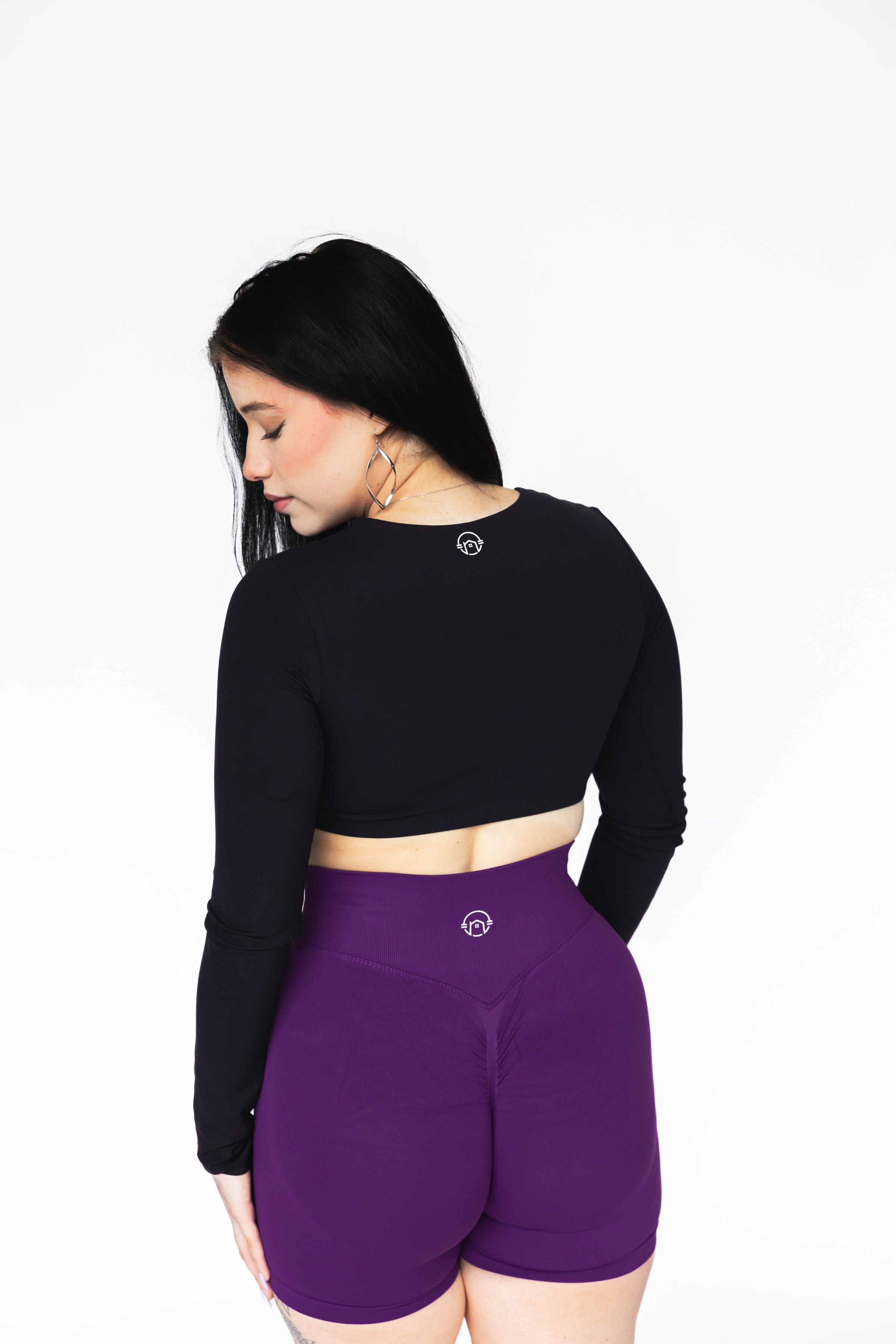 Titan Long Sleeve Crop - Black