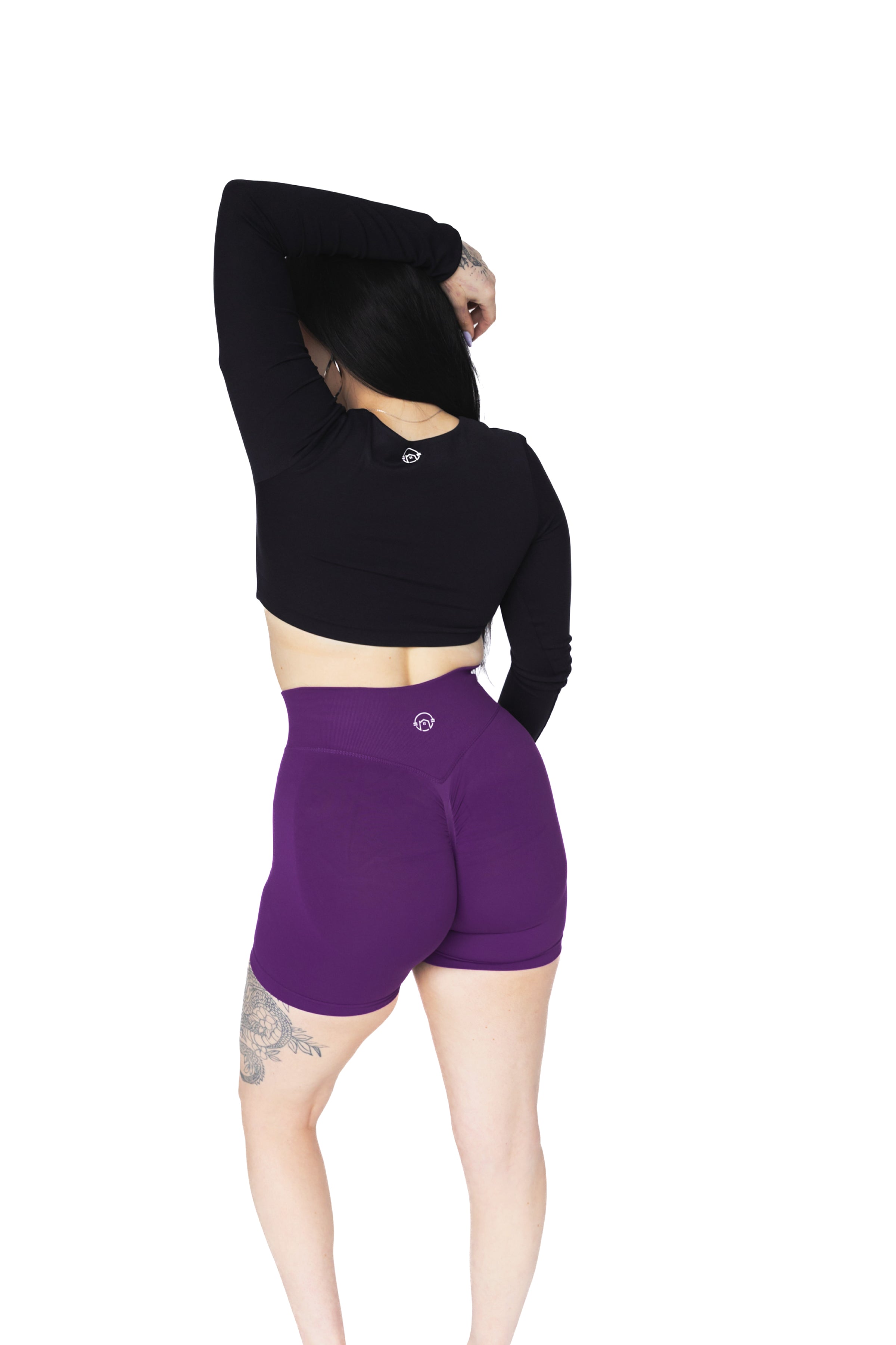 Titan Long Sleeve Crop - Black