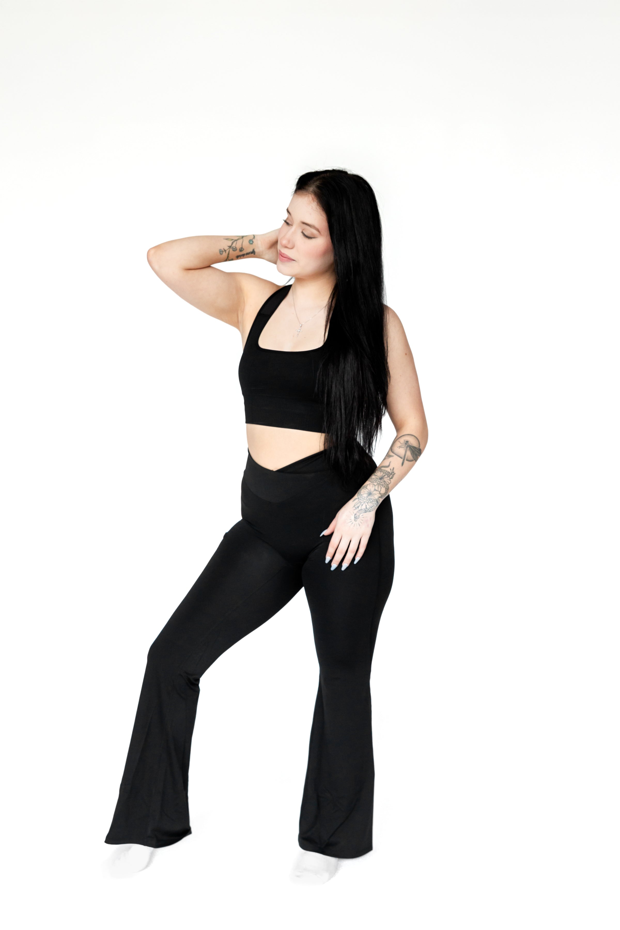 Rise Flare Legging - Black