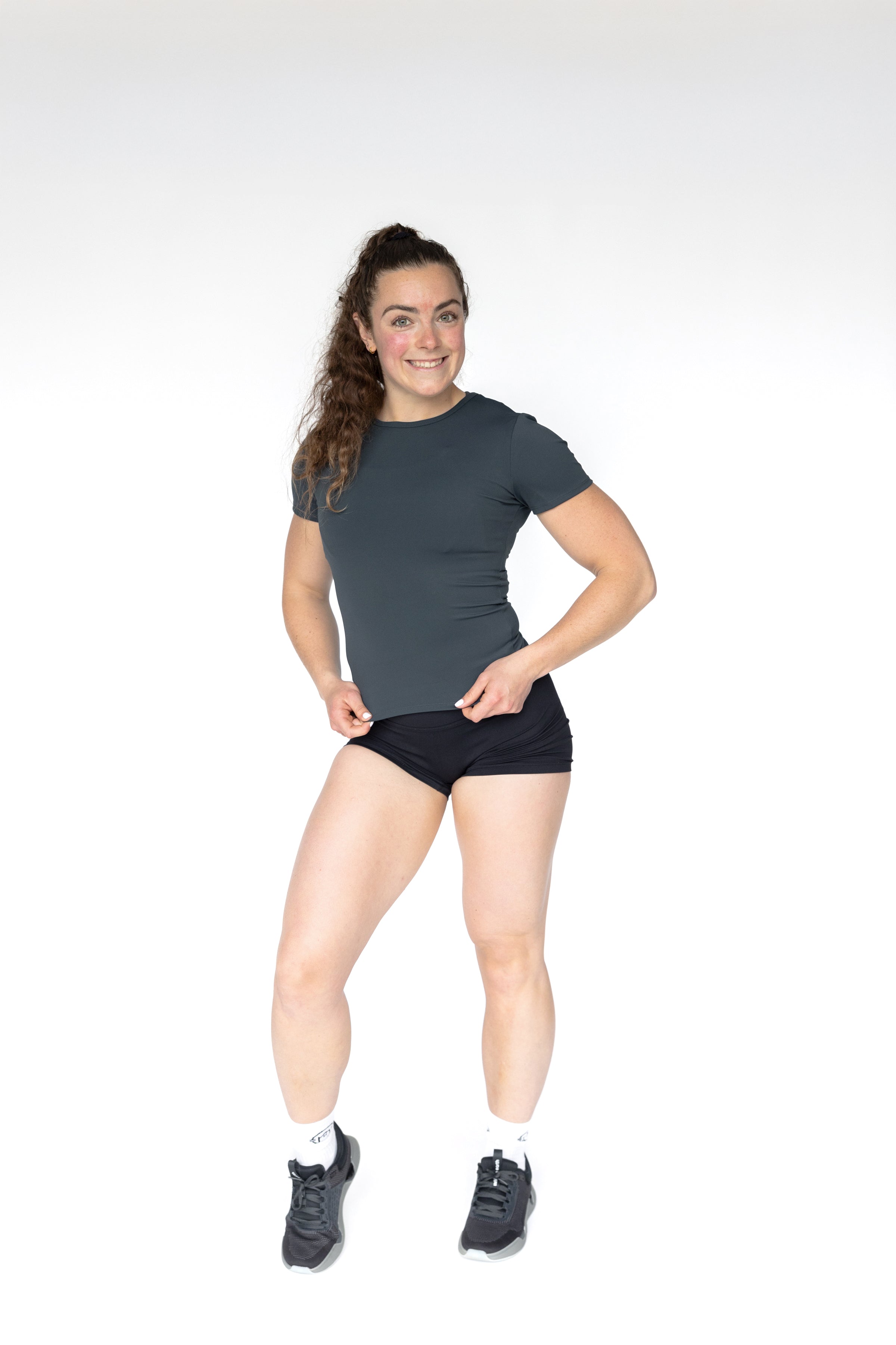 Sofia Compression Tee - Evergreen
