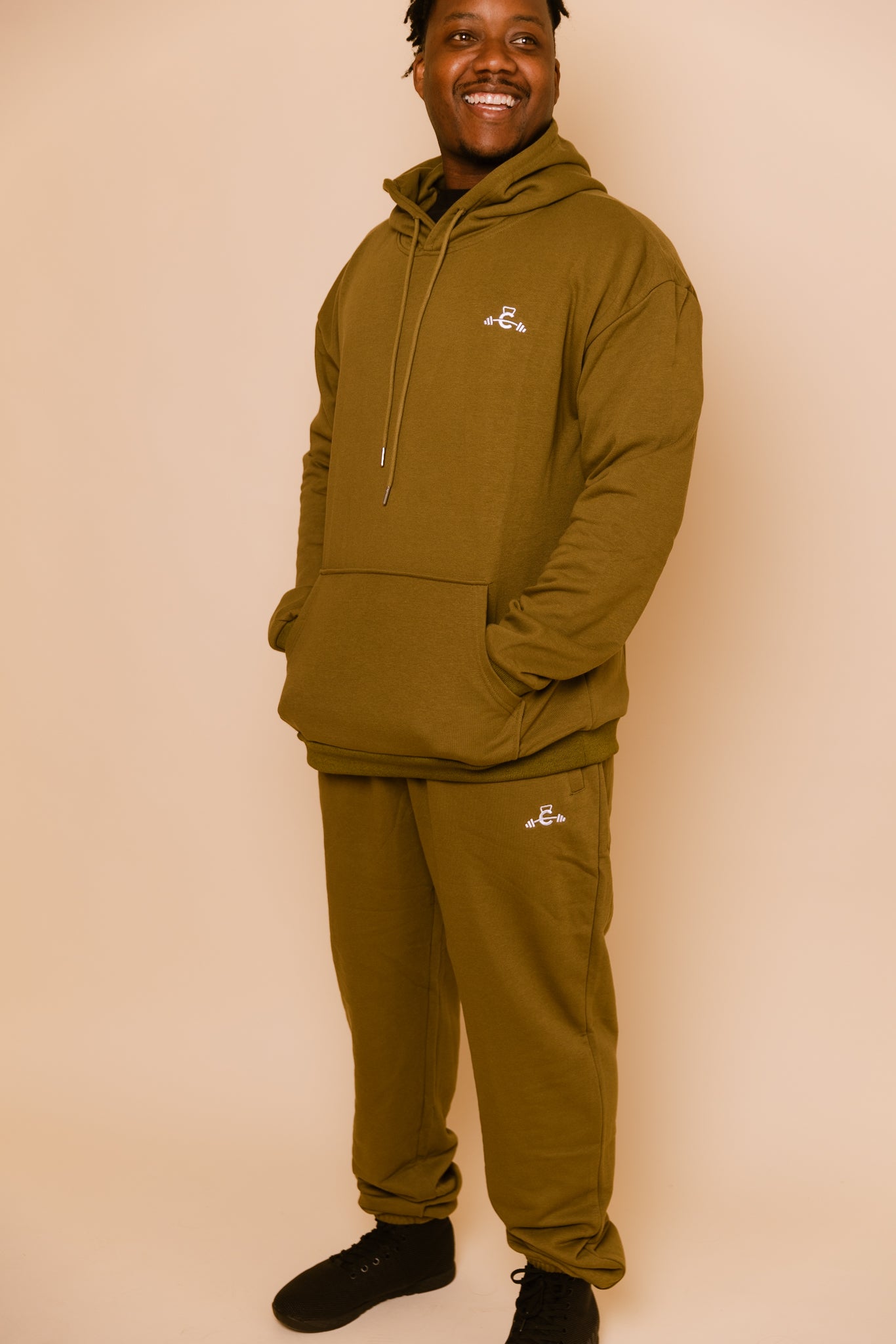 French Terry Hoodie - Army Green