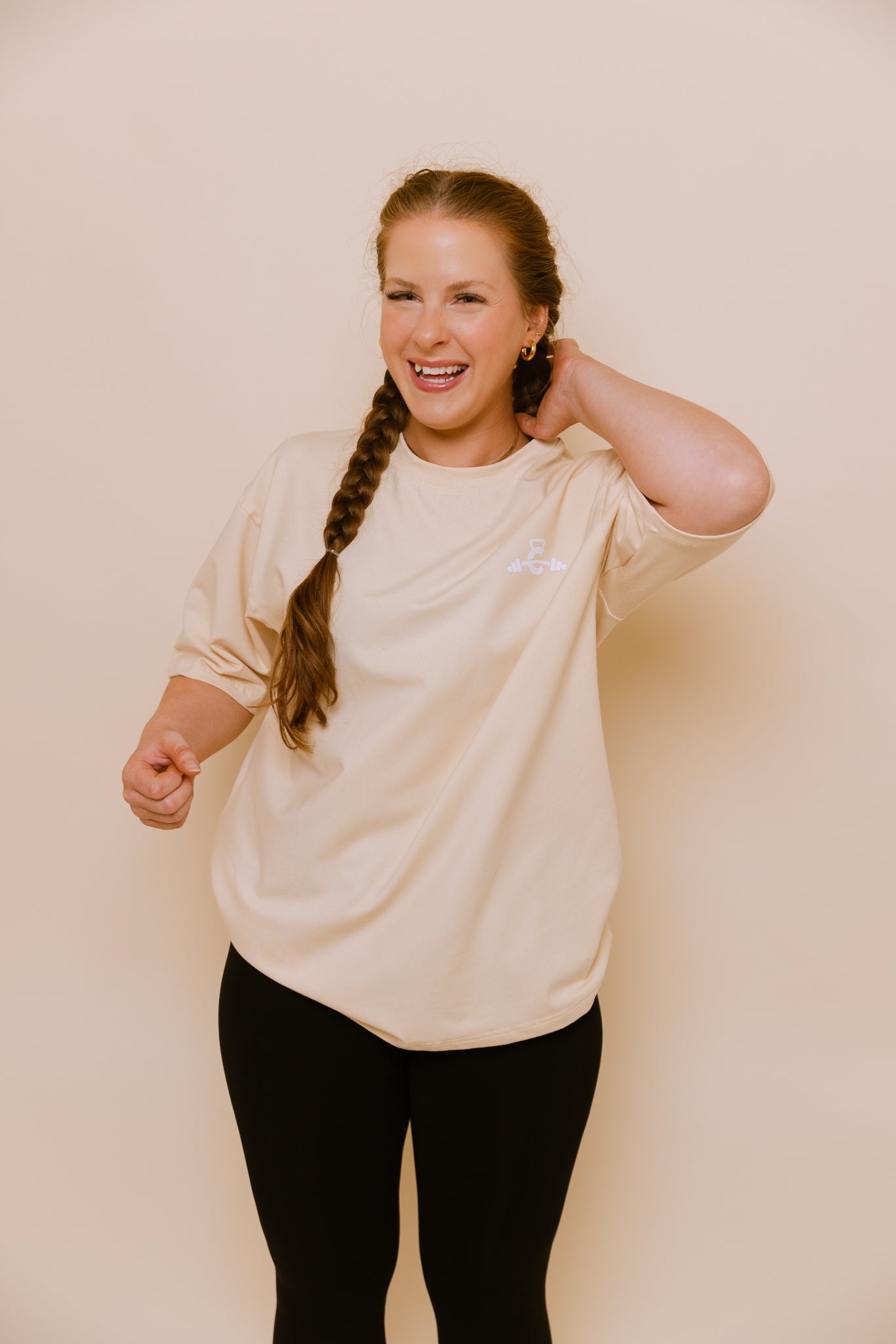 Boost Oversized Tee - Cream