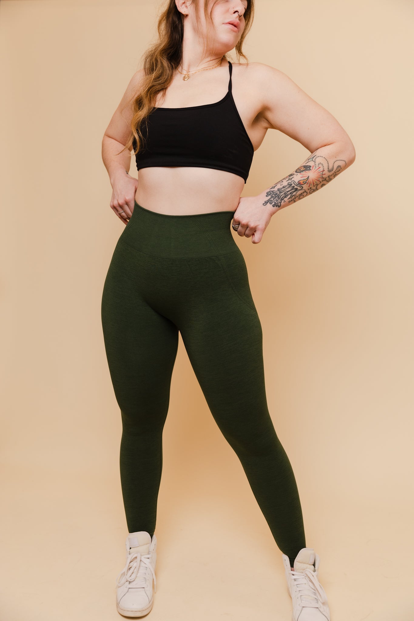 Motion Leggings - Deep Green