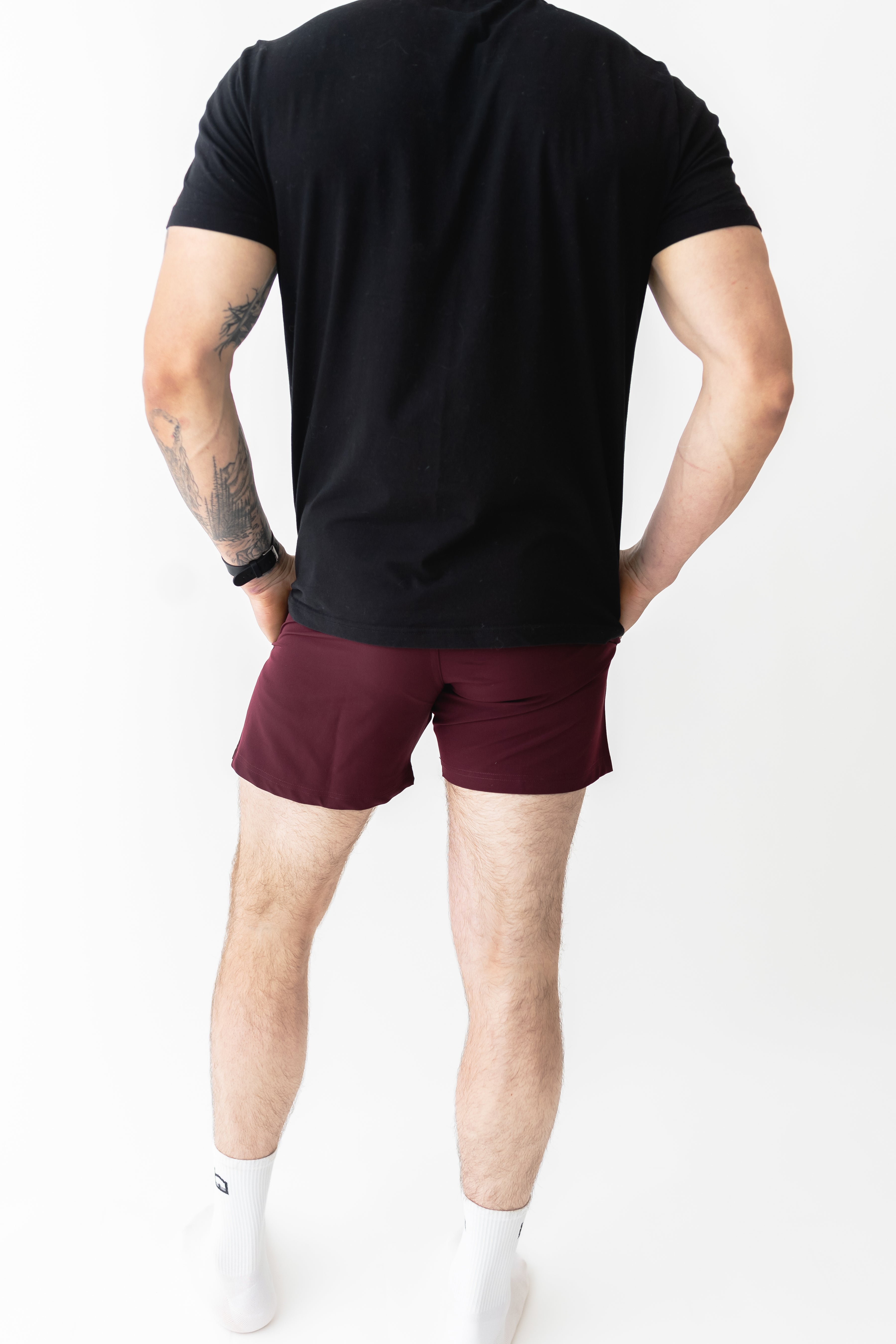 5" Volume Shorts - Burgundy