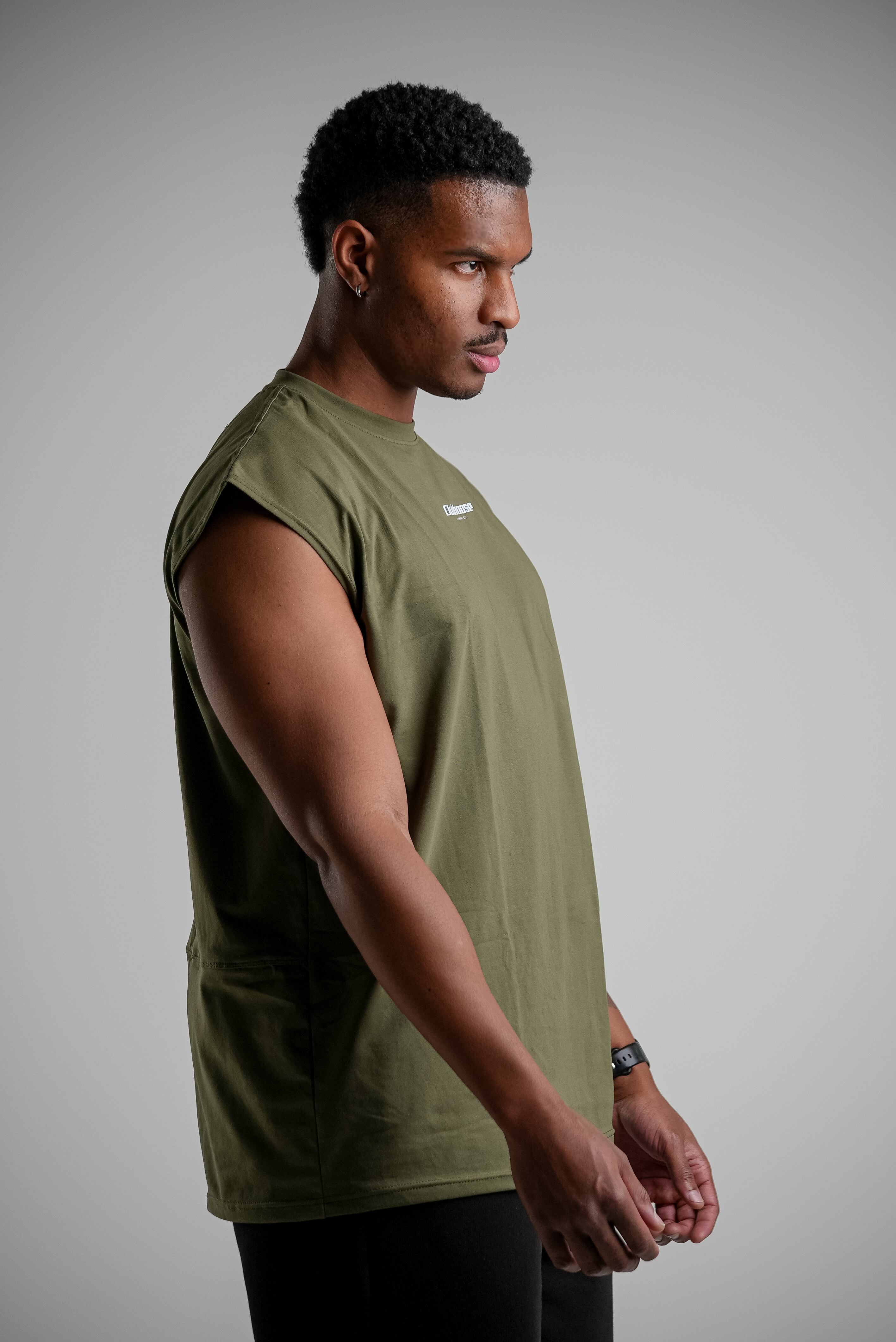 Forge Oversized Cutoff Tank - Olive