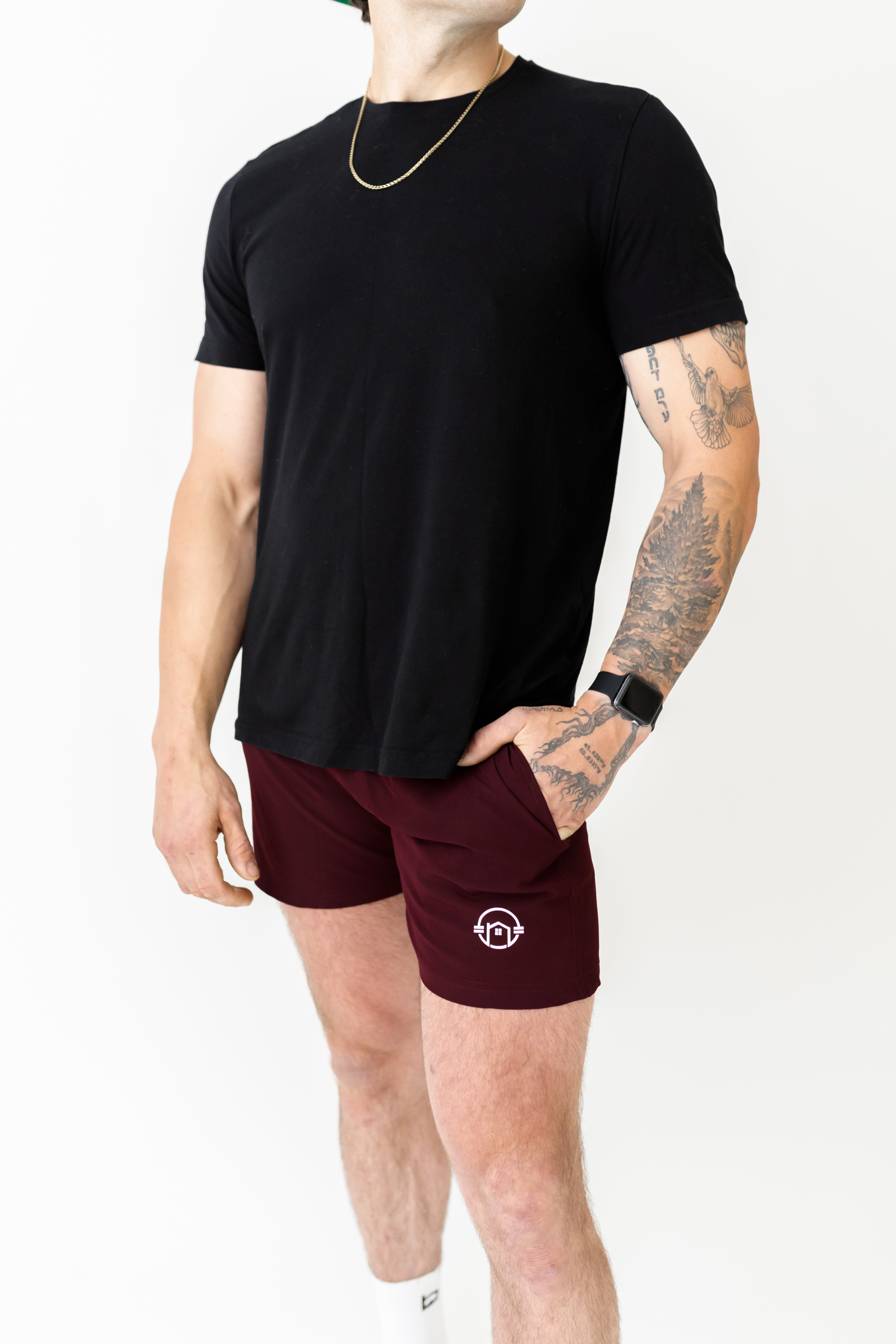 5" Volume Shorts - Burgundy