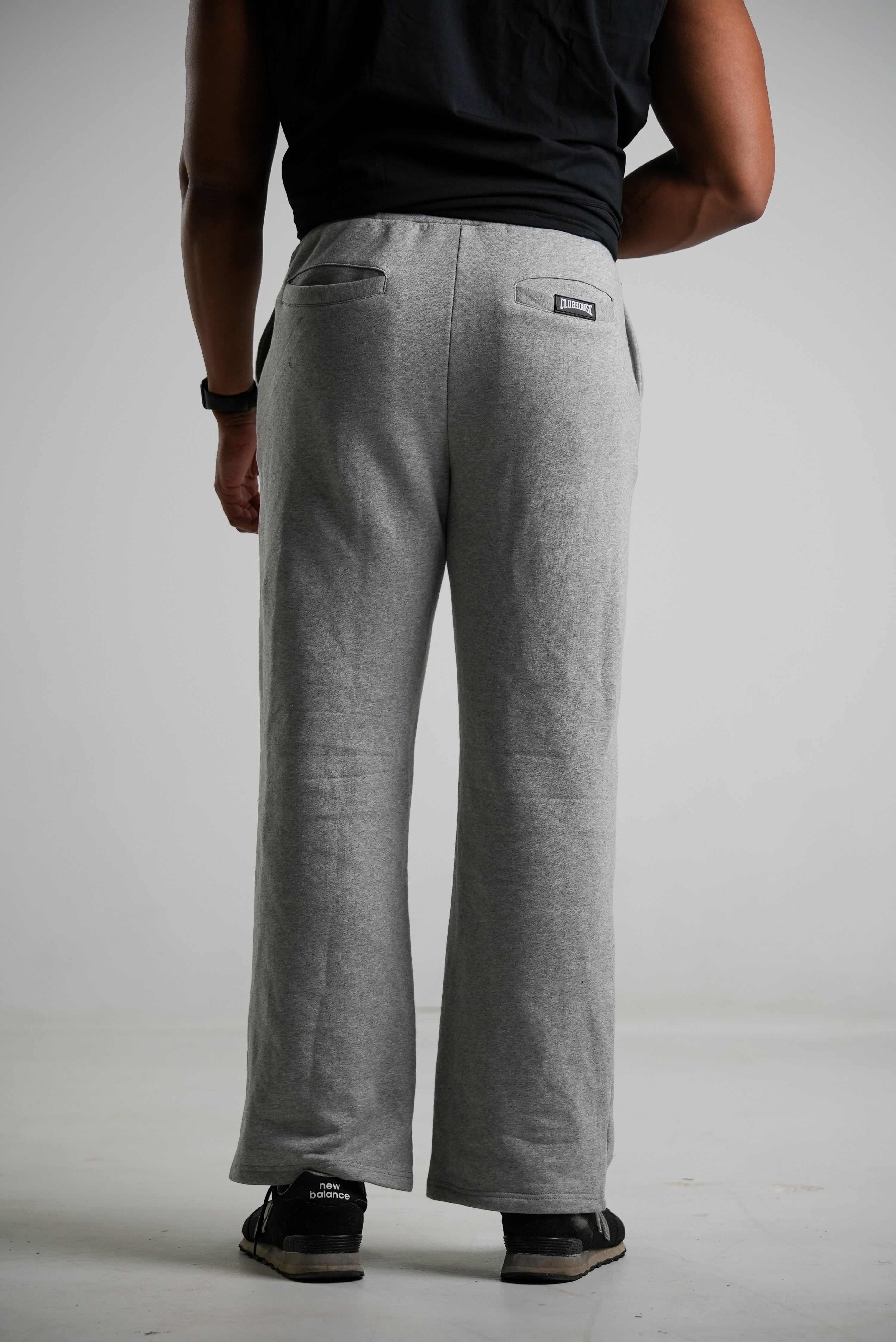 Wide Leg Sweatpants - Gray