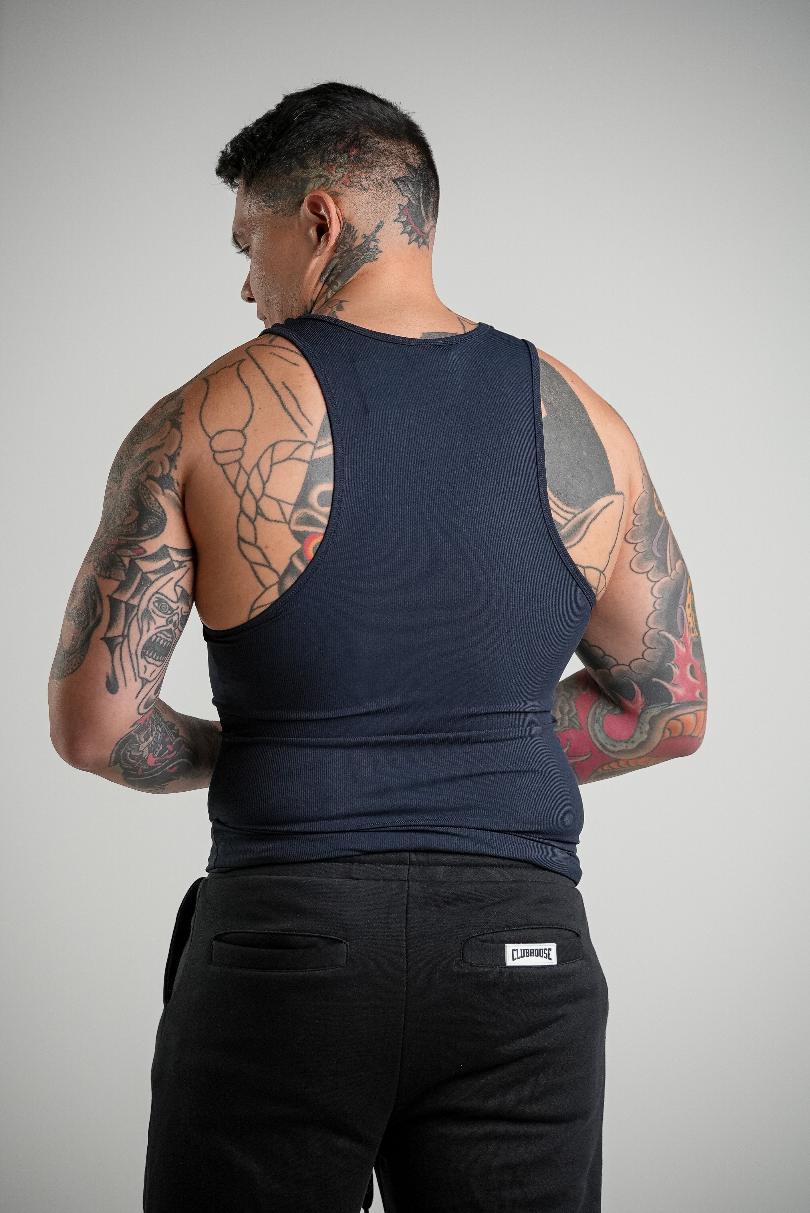 Clubhouse Ribbed Tank - Navy