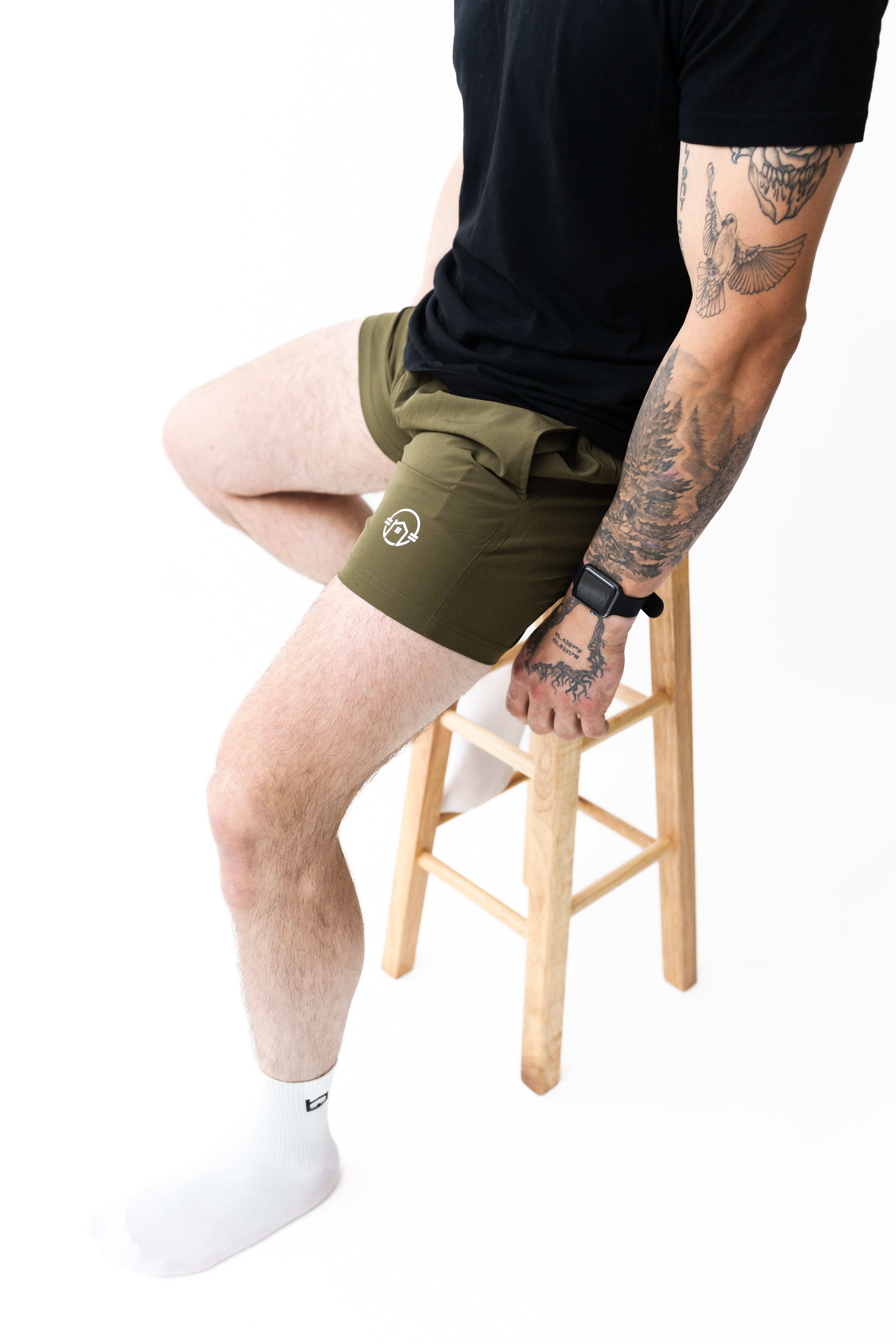 5" Volume Shorts - Army Green