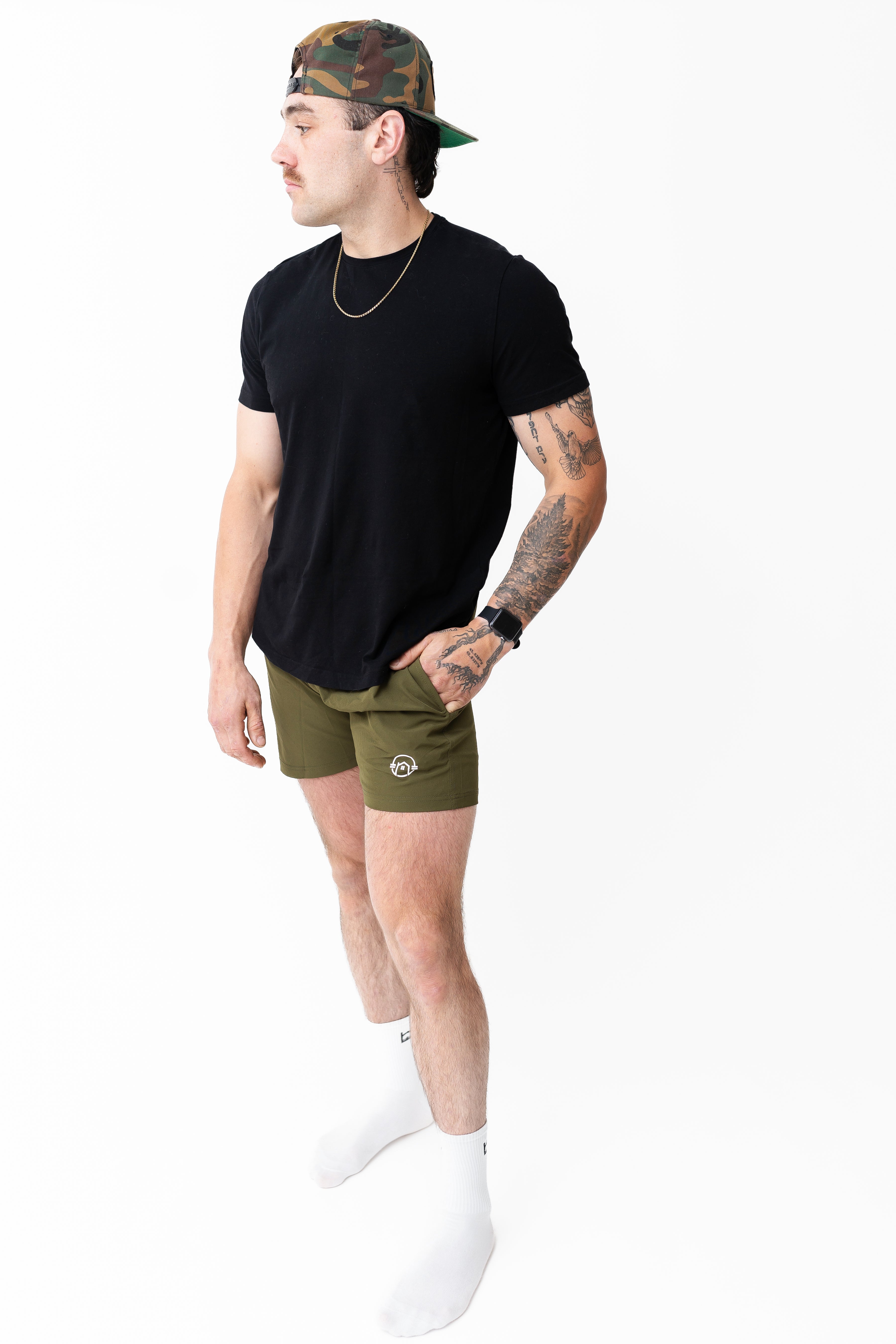 5" Volume Shorts - Army Green