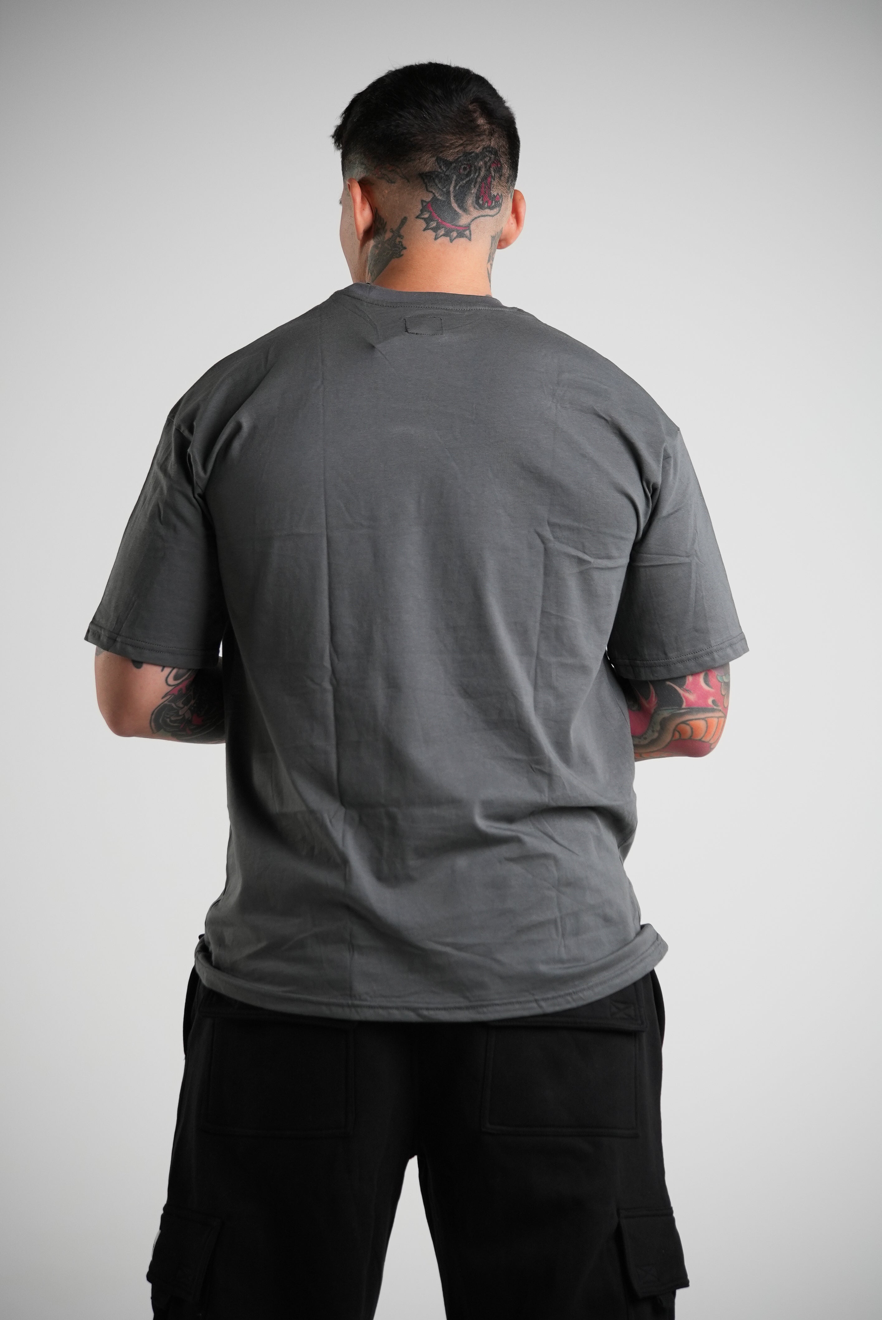 Motion Oversized T-shirt - Charcoal