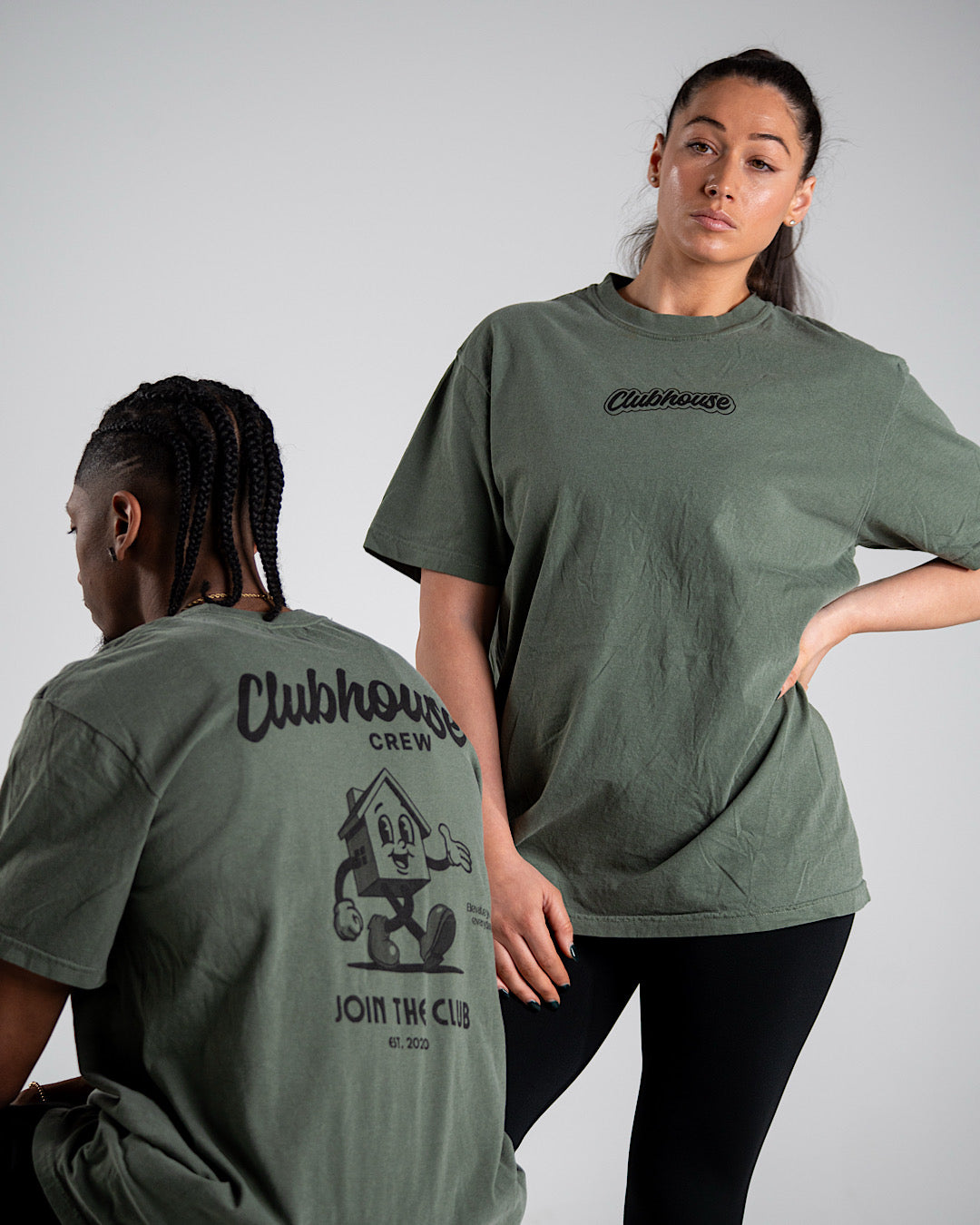 Crew Tee - Olive Grove