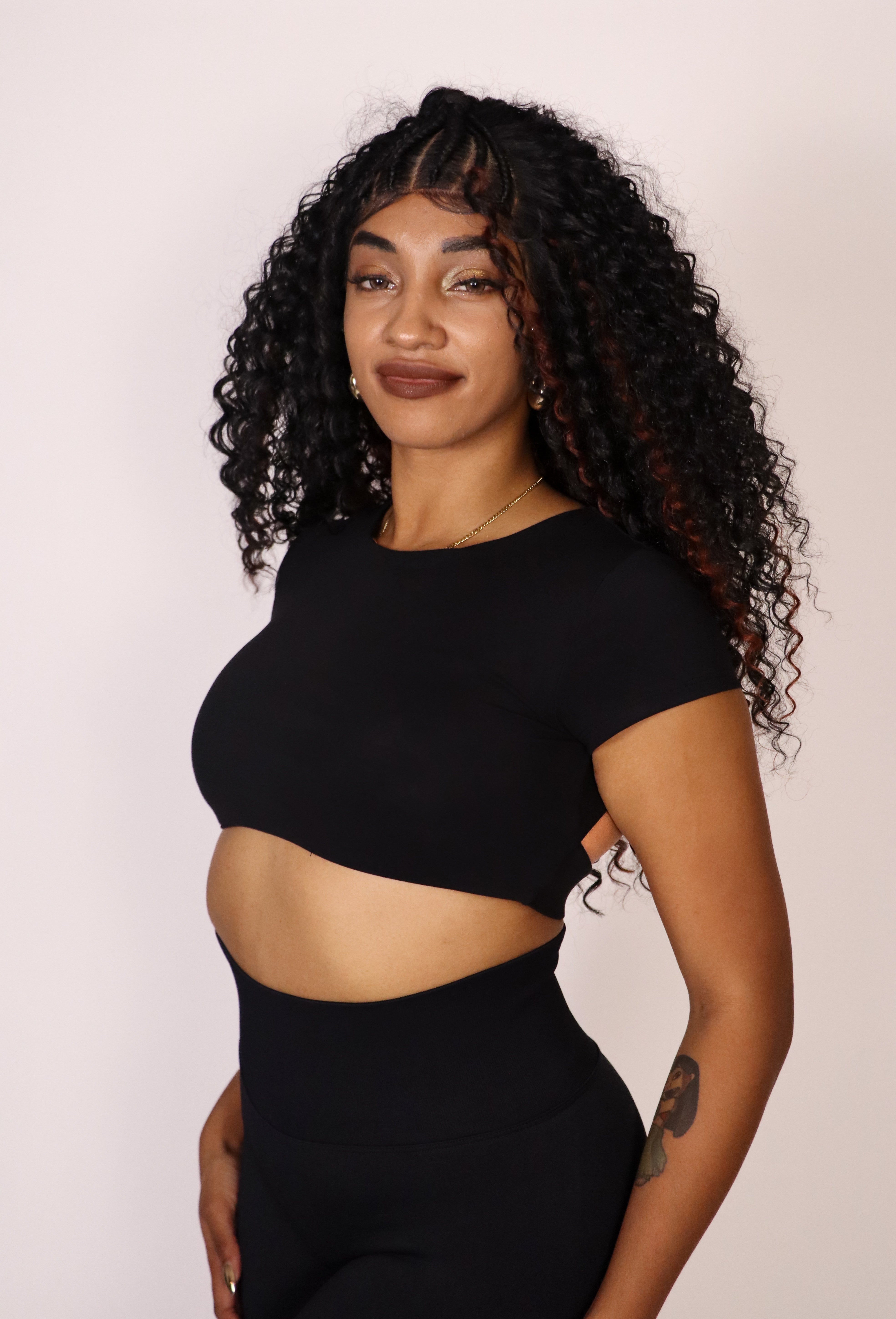 Align Open-Back Top - Black
