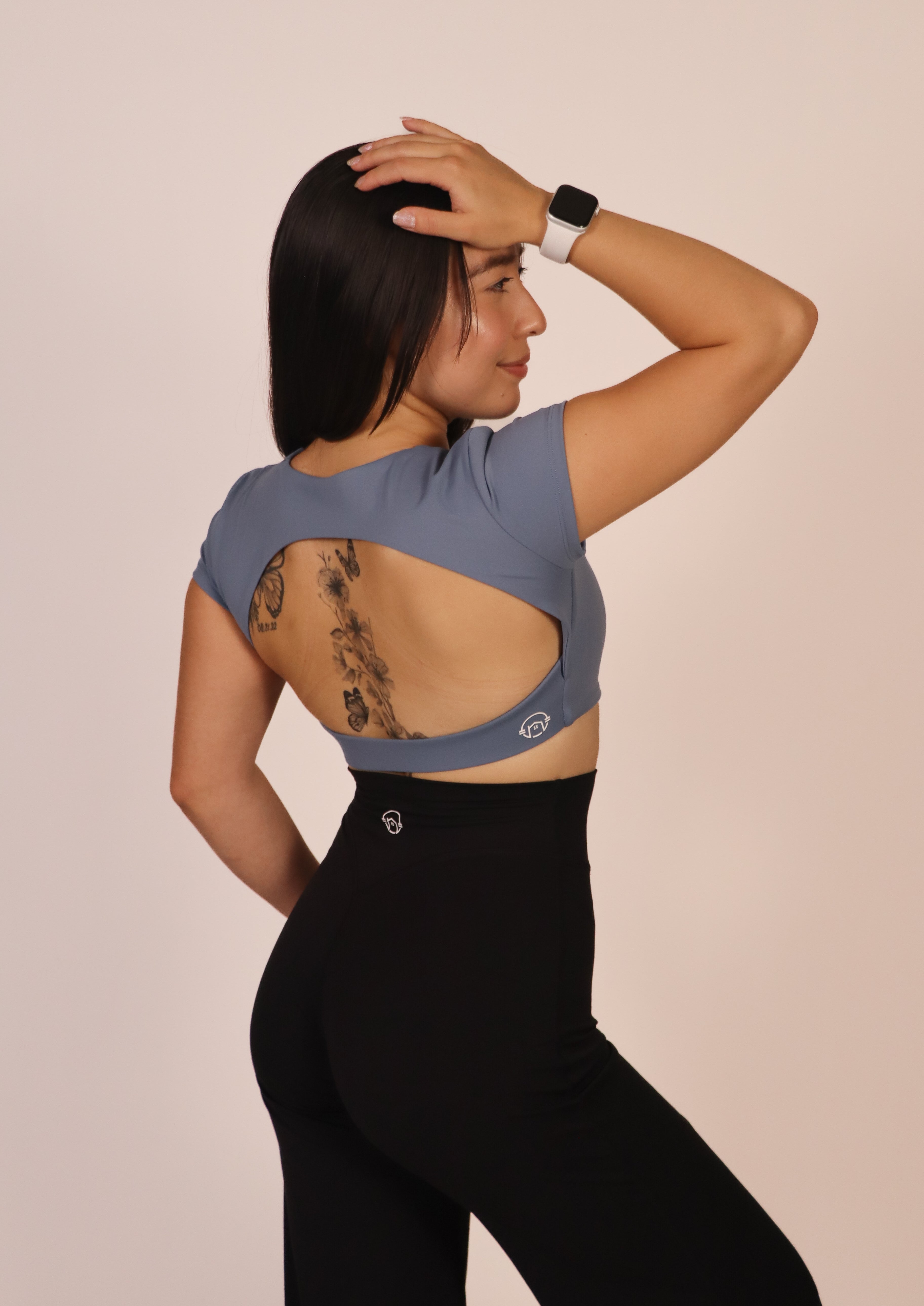 Align Open-Back Top - Slate Blue