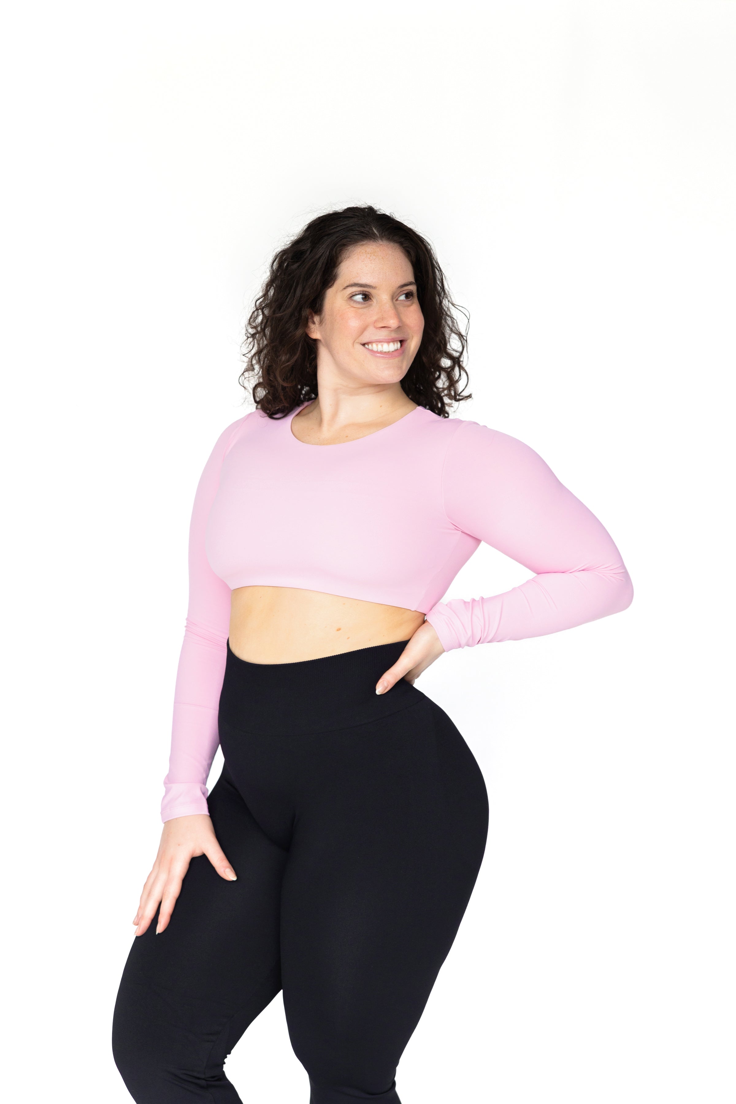 Titan Long Sleeve Crop - Lilac