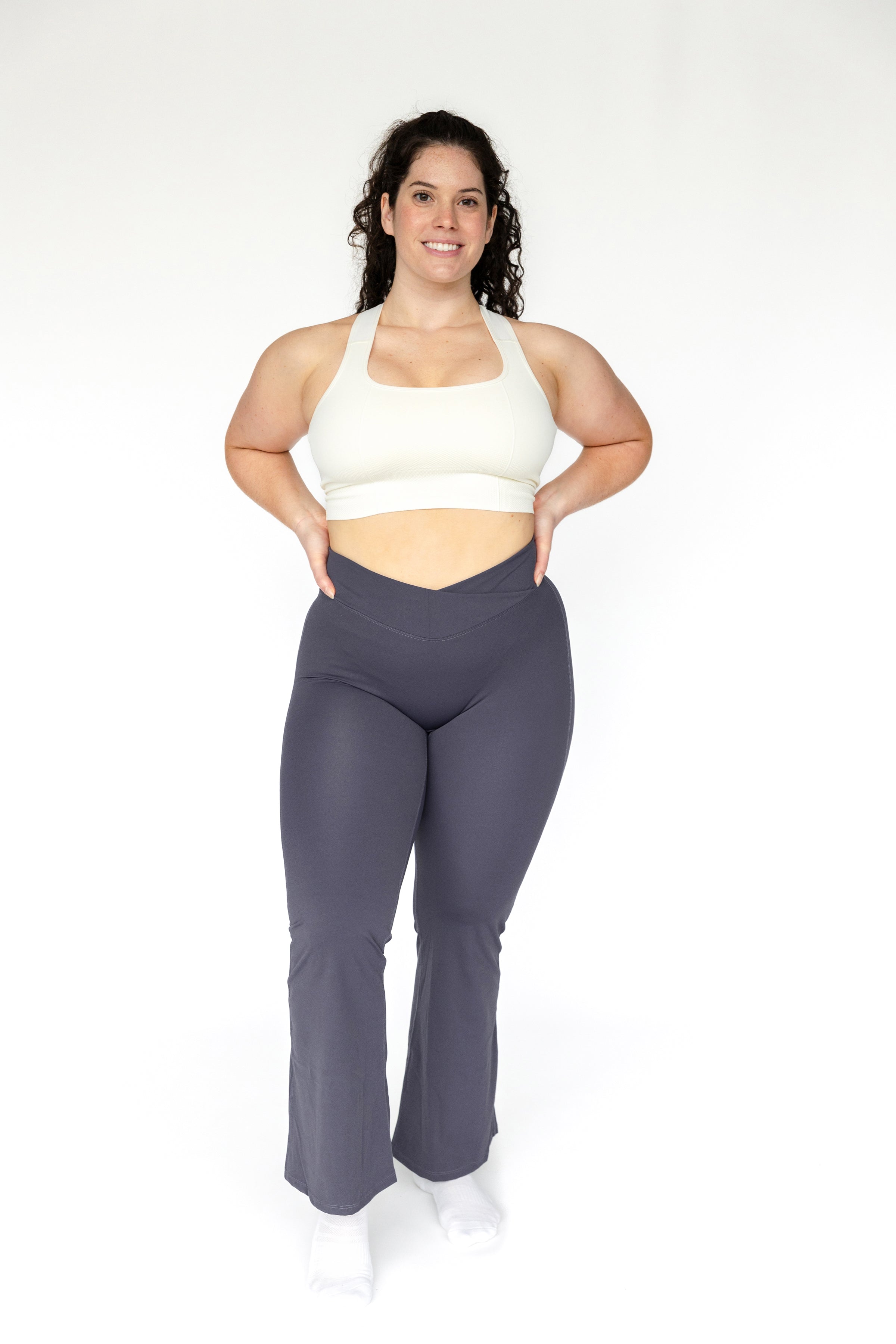 Rise Flare Legging - Dusk