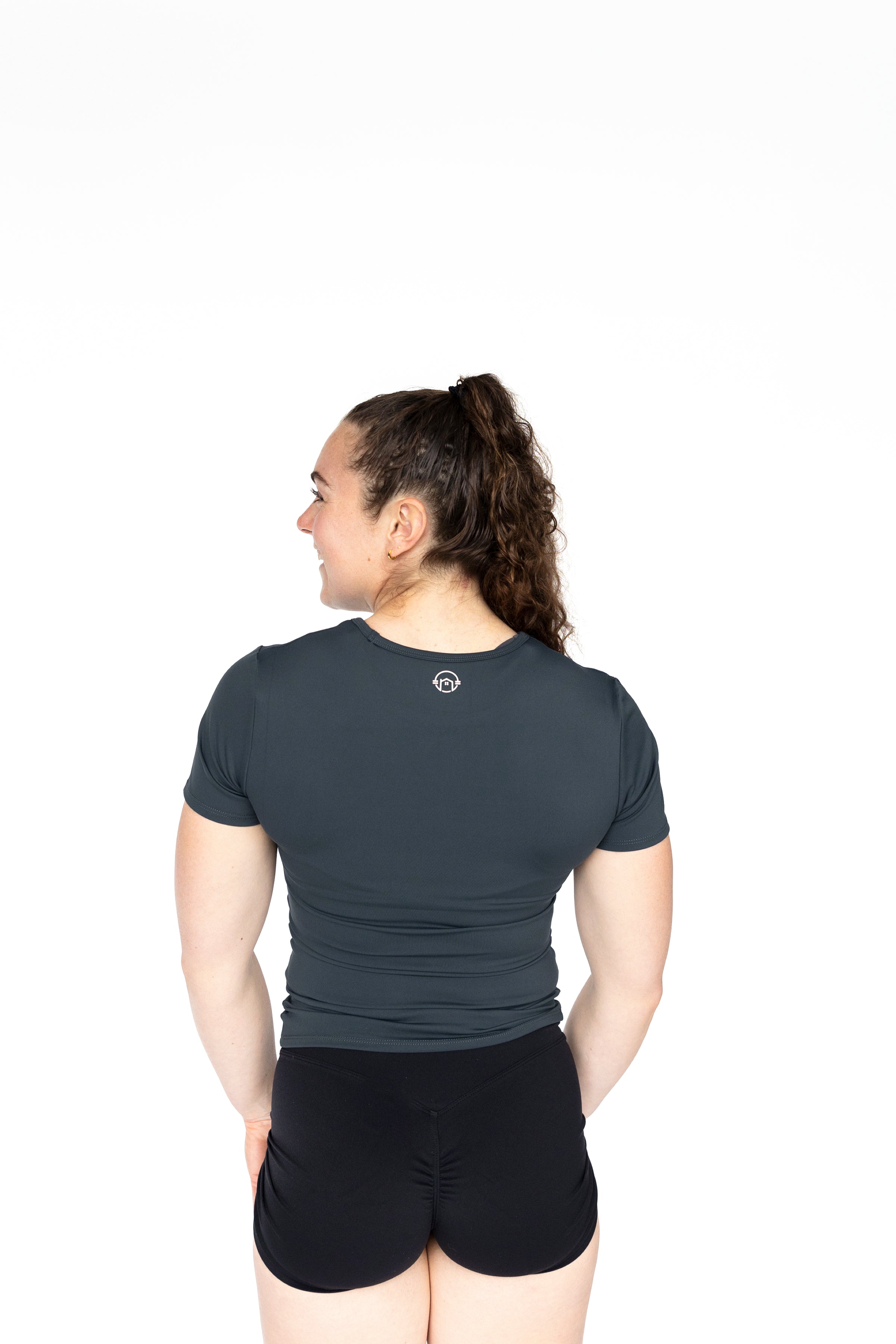 Sofia Compression Tee - Evergreen